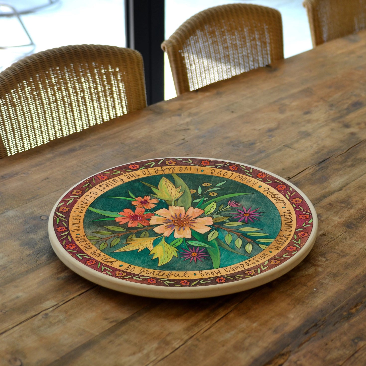 Sprigs of Spring Lazy Susan