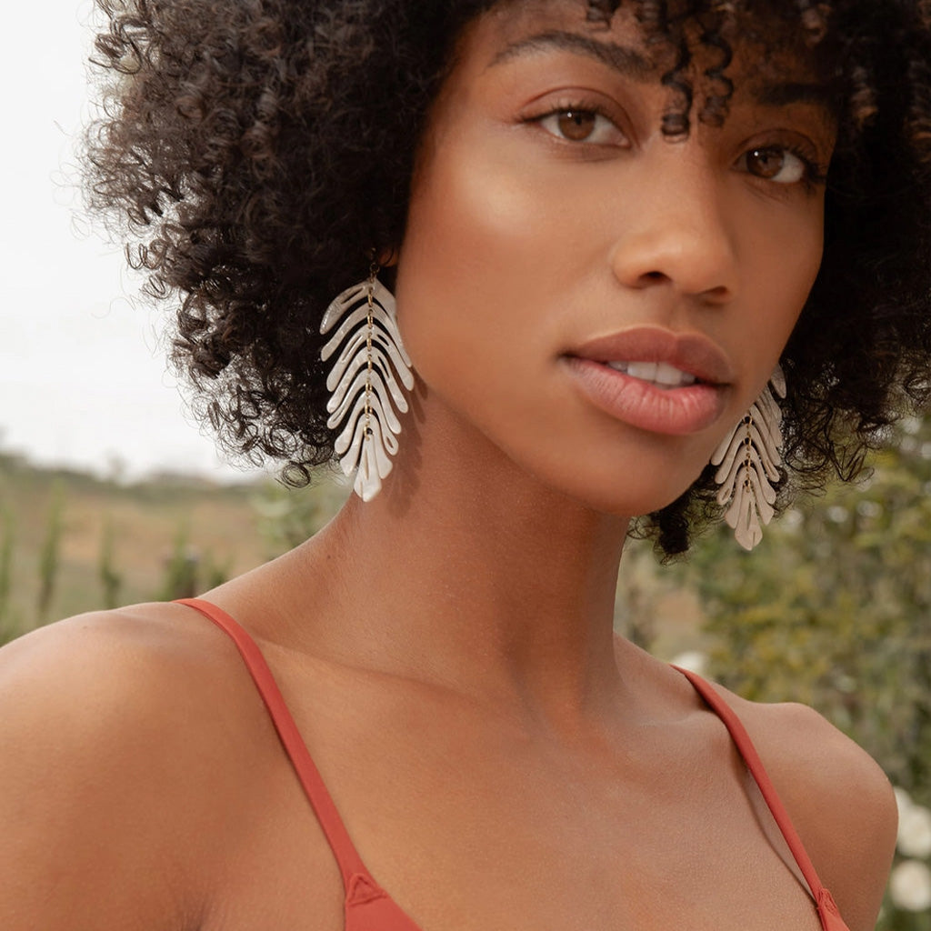 Plume Earring // White