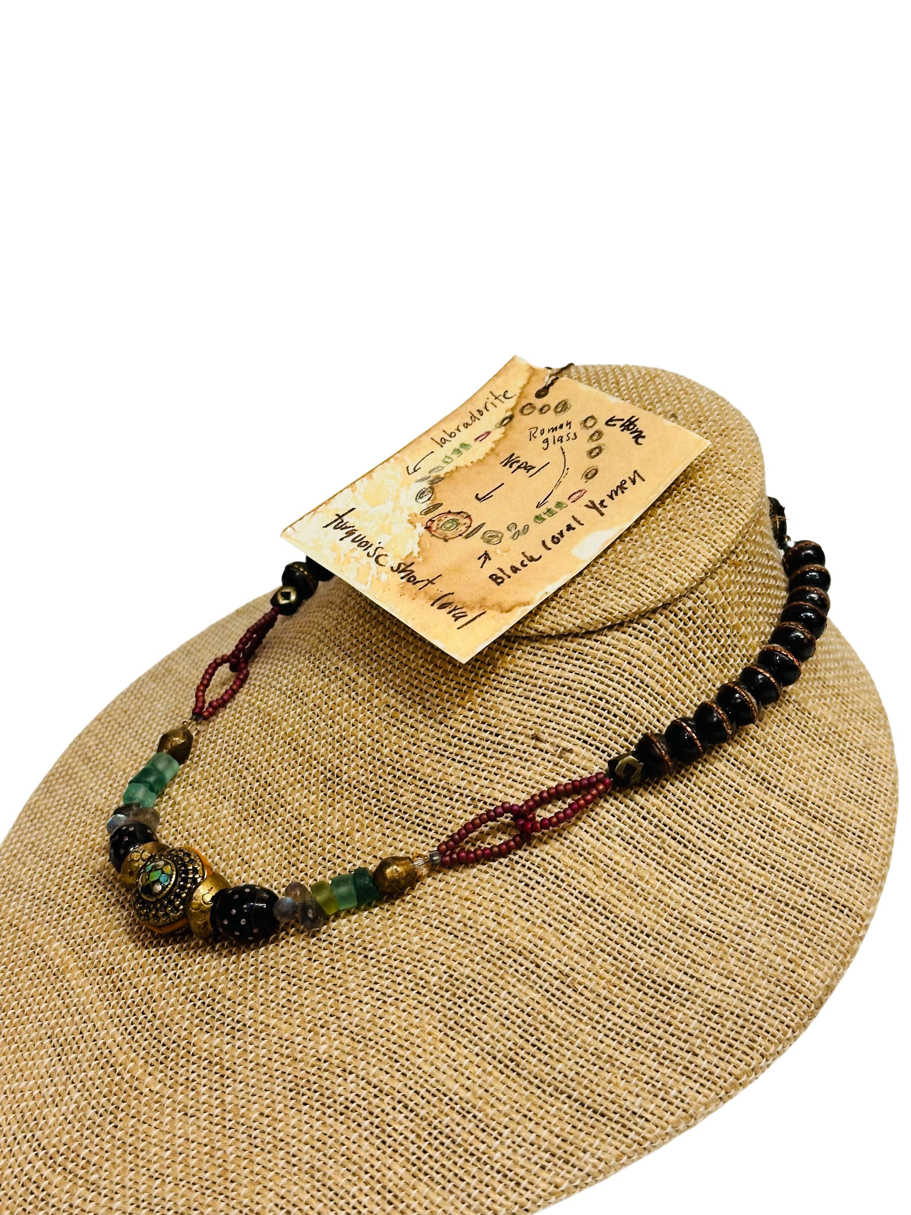 Turquoise Coral Short Necklace
