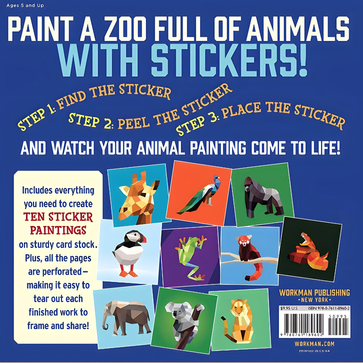 Paint by Stickers // Zoo Animals
