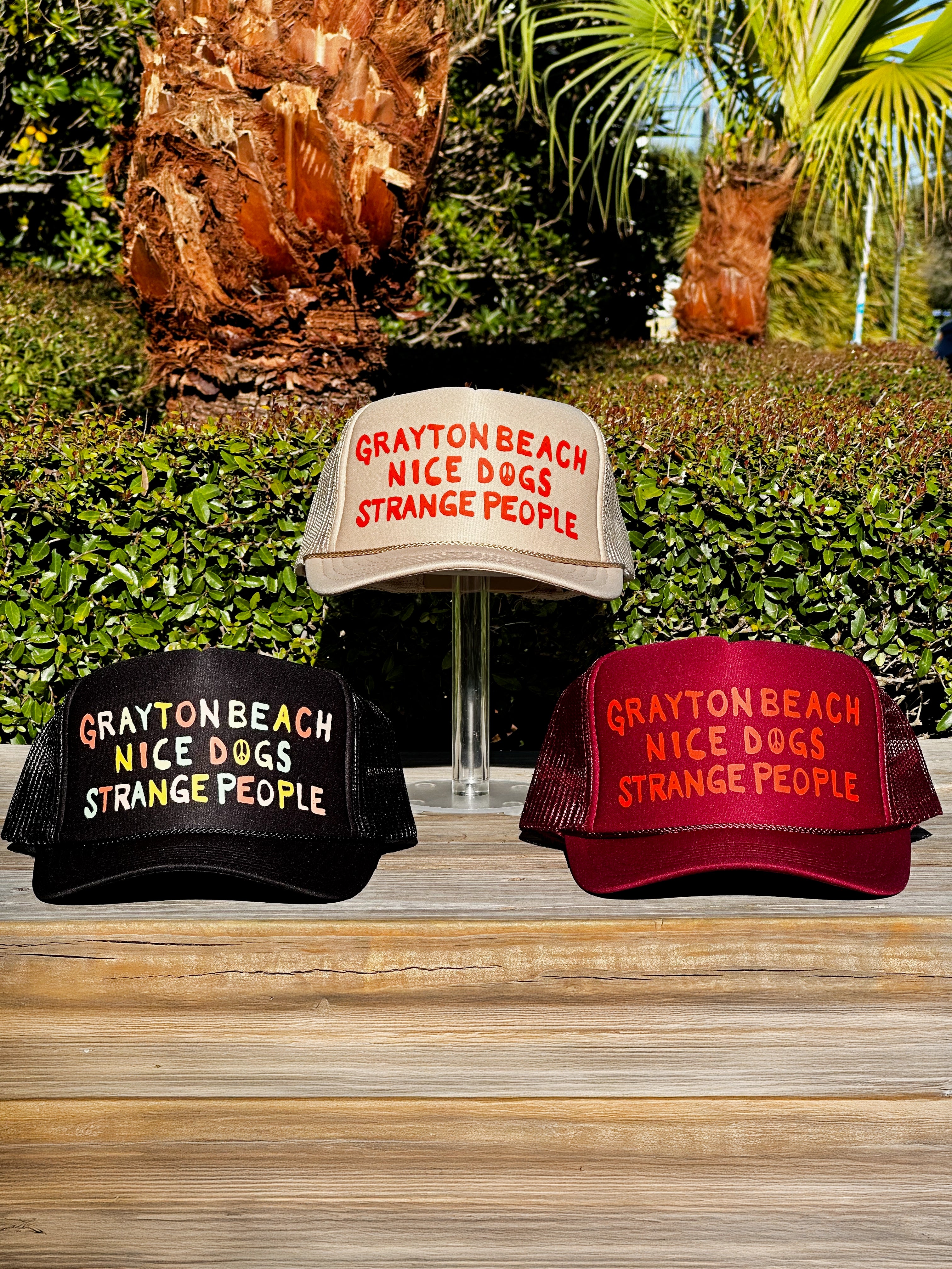Nice Dogs Strange People Trucker Hat