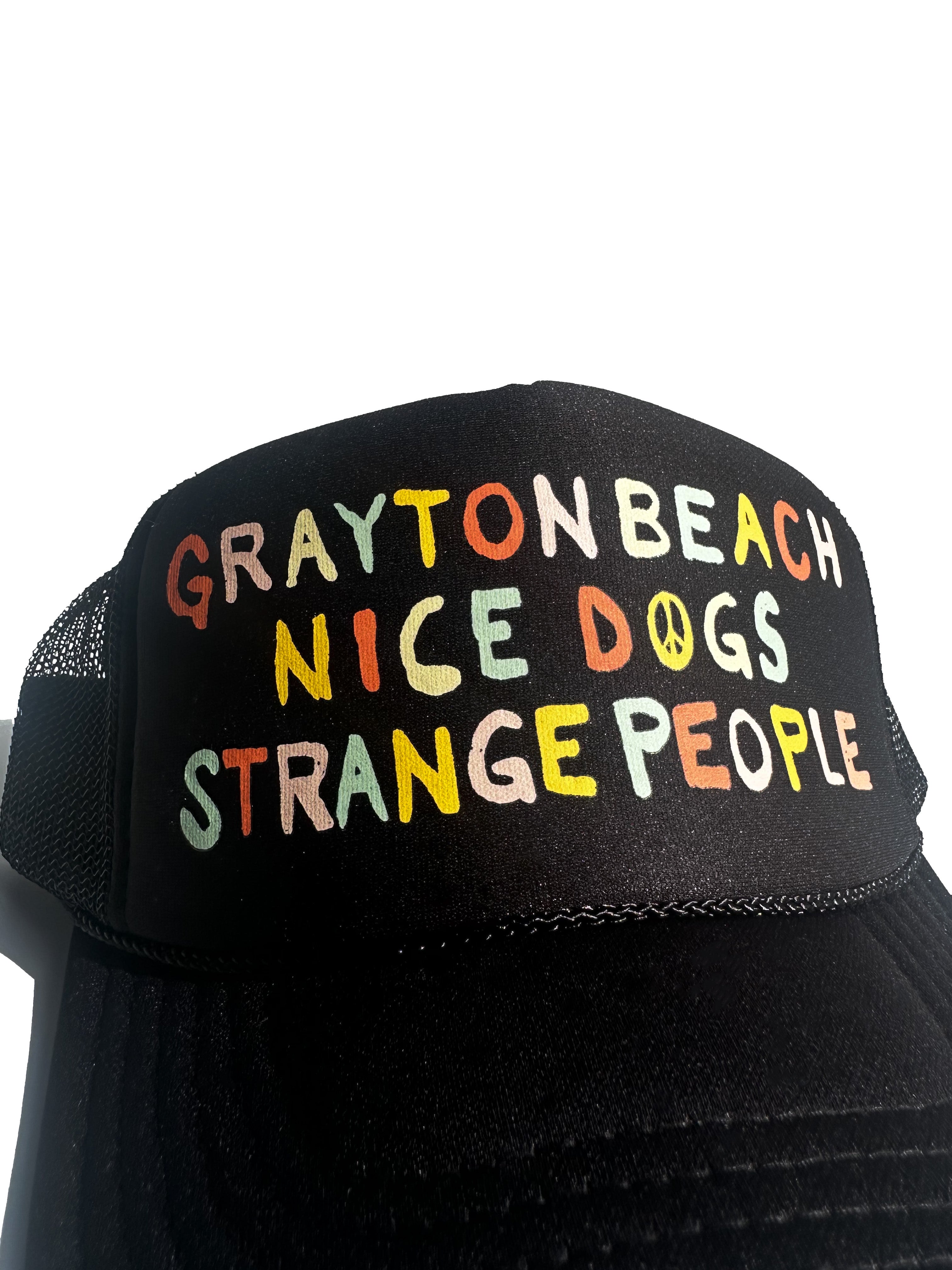 Nice Dogs Strange People Trucker Hat