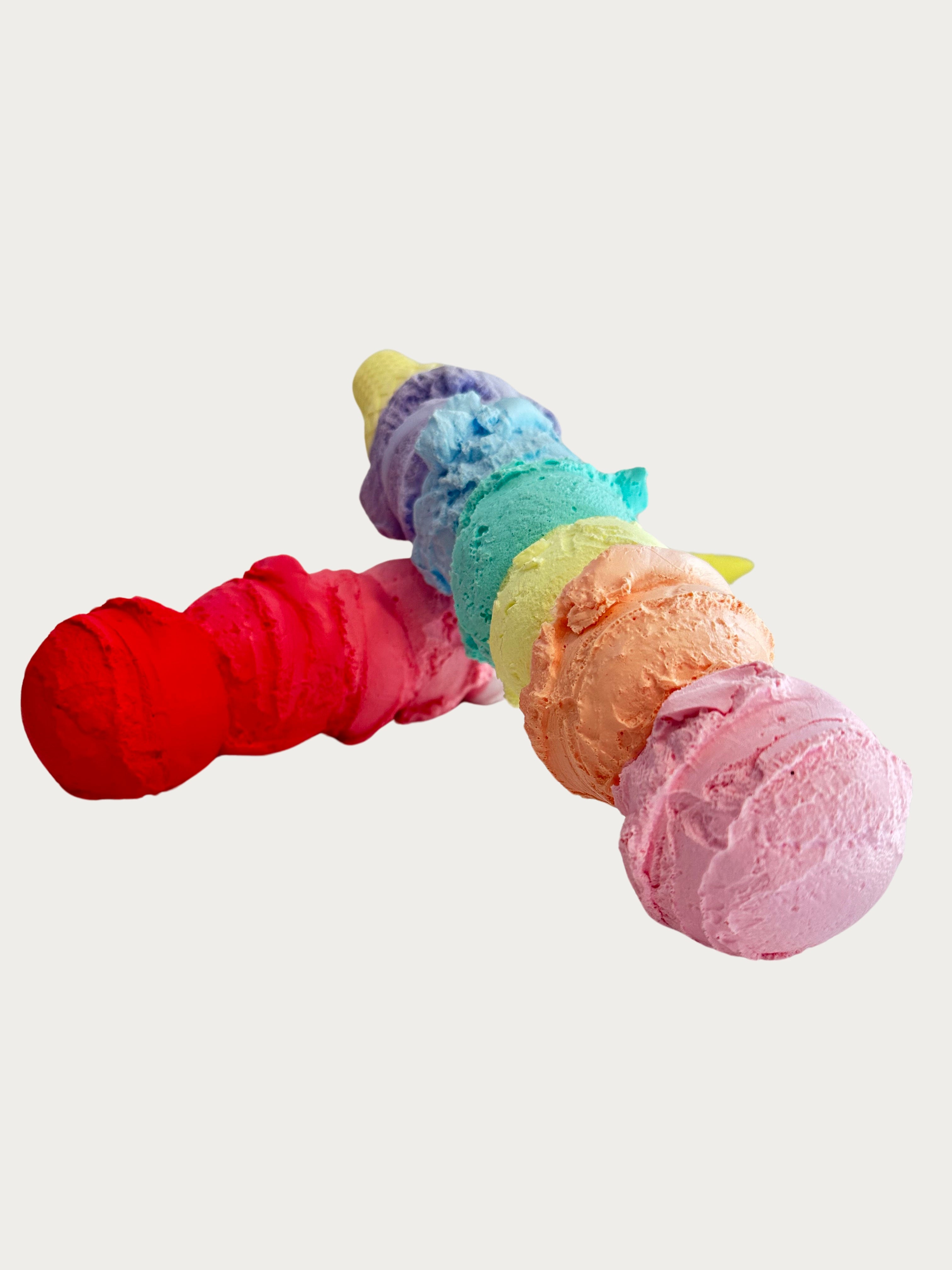 6 Scoop Wall Mount Pastel Rainbow