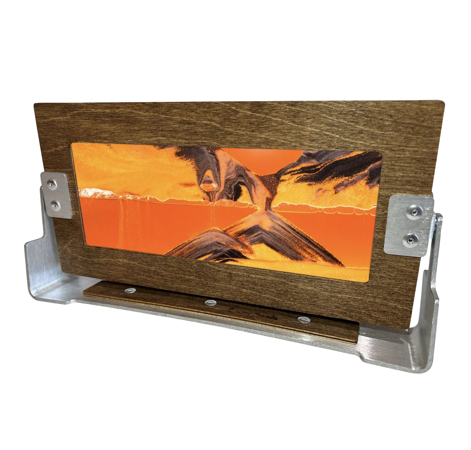 Exotic Sands Sunset Orange Dark Birch Frame