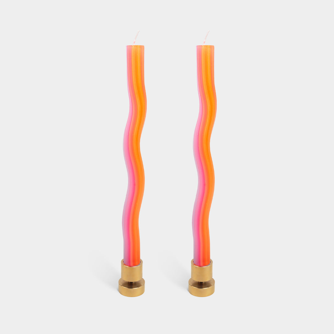 Wiggle Candles by Lex Pott // Orange
