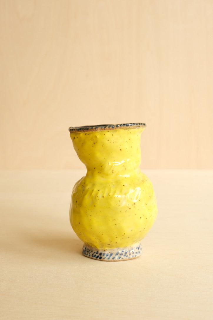 Small Yellow & Blue Vase