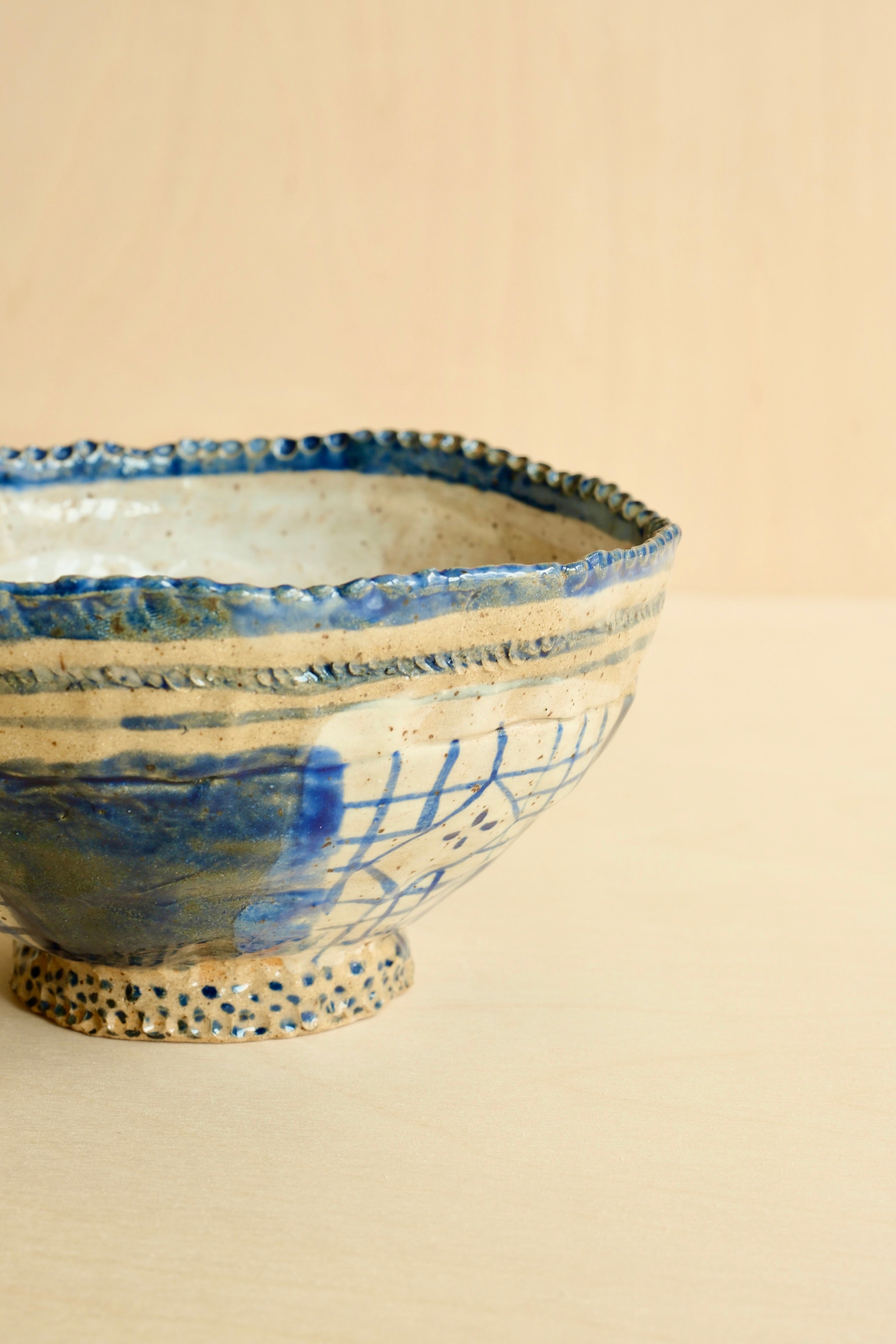 Medium Blue & White Bowl