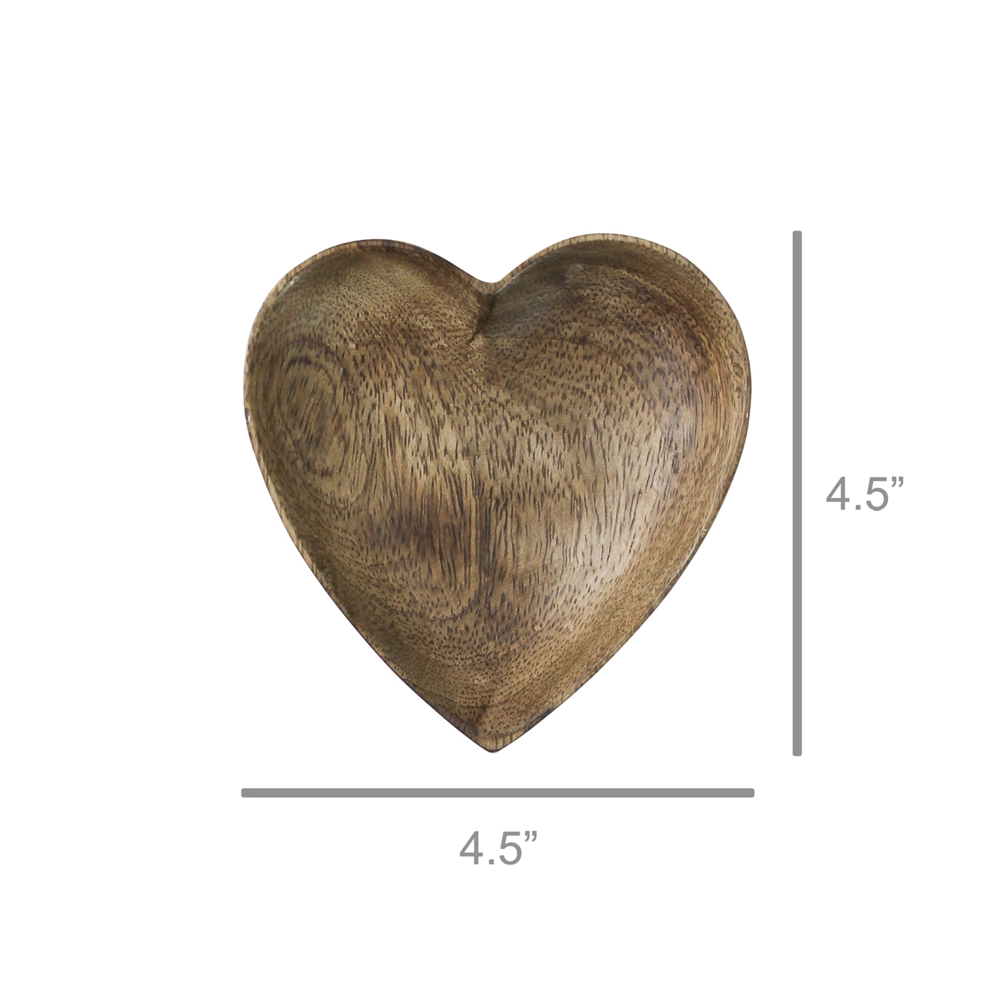 Wood Heart Tray