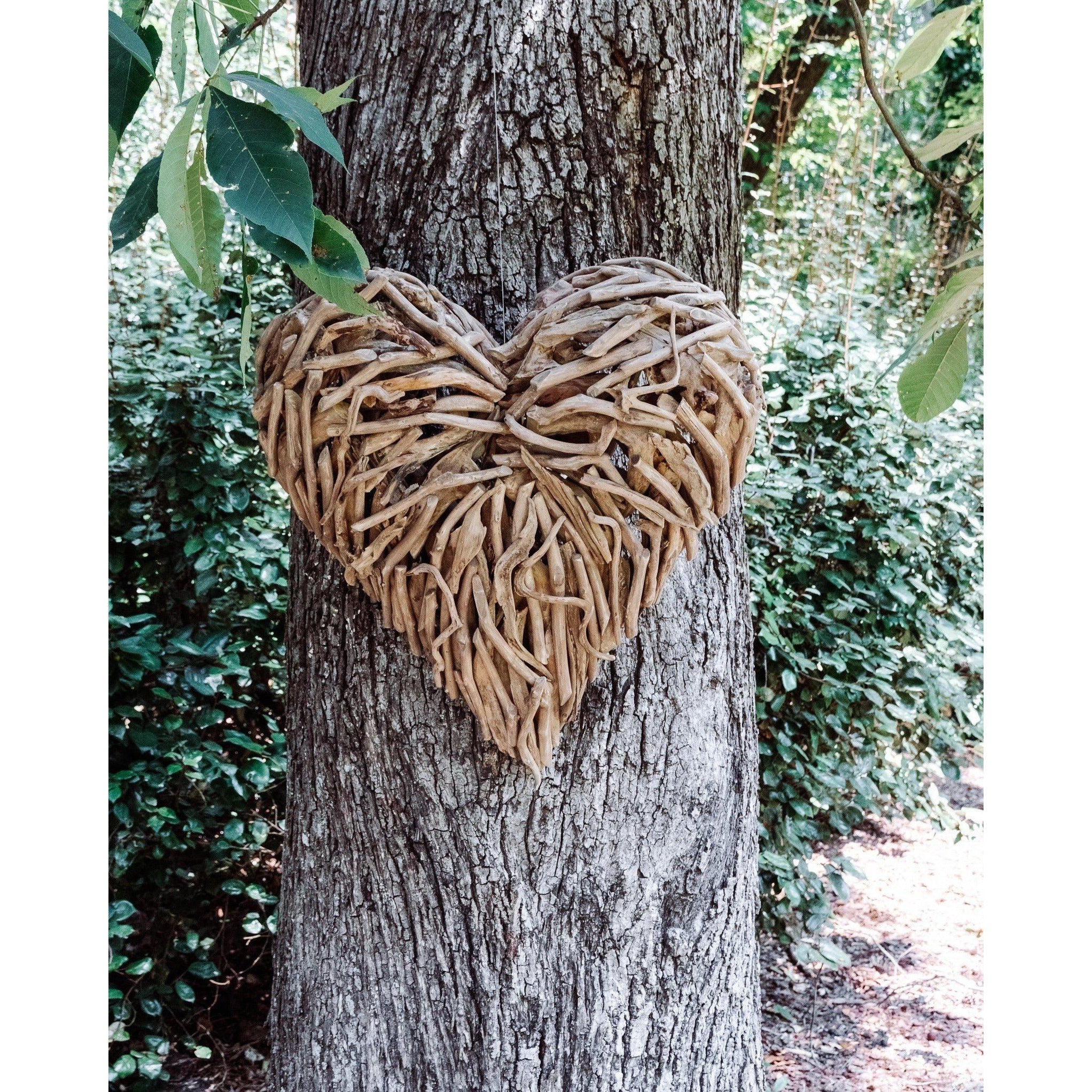 Large Driftwood Heart