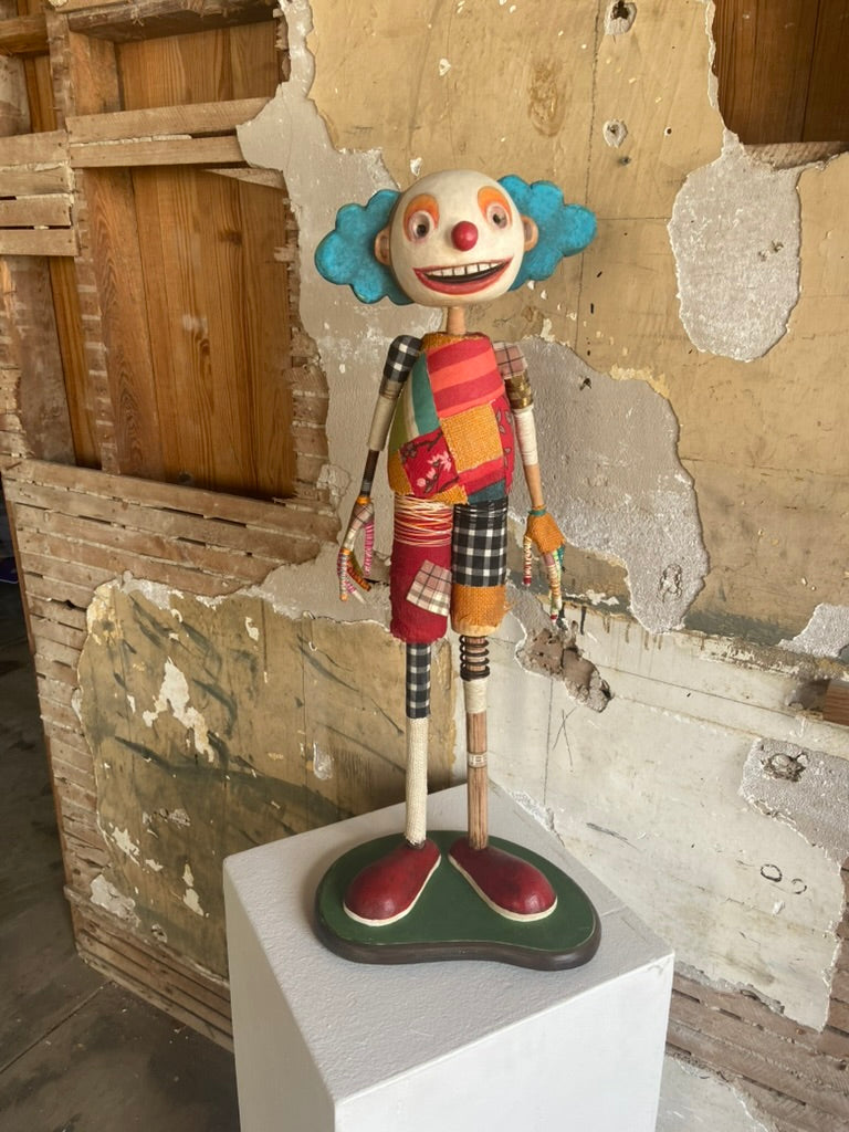 "Patches the Technicolor Clown" Sculpture