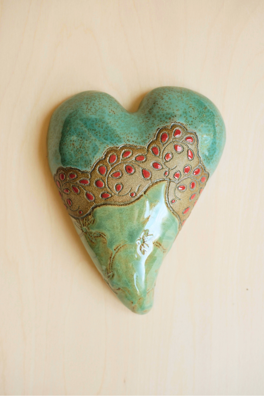 Aunt Millie's Cuff Blue Heart
