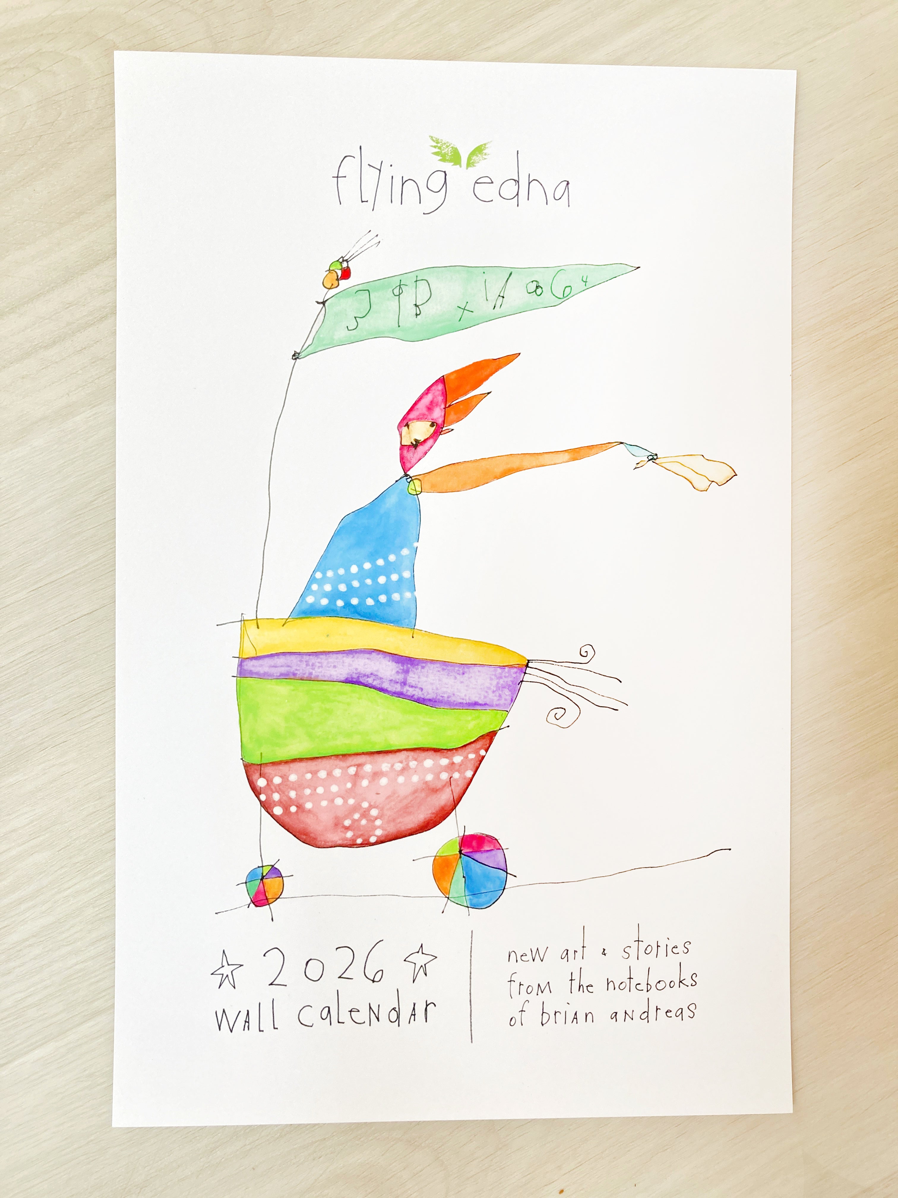 Flying Edna Classic Calendar // 2026