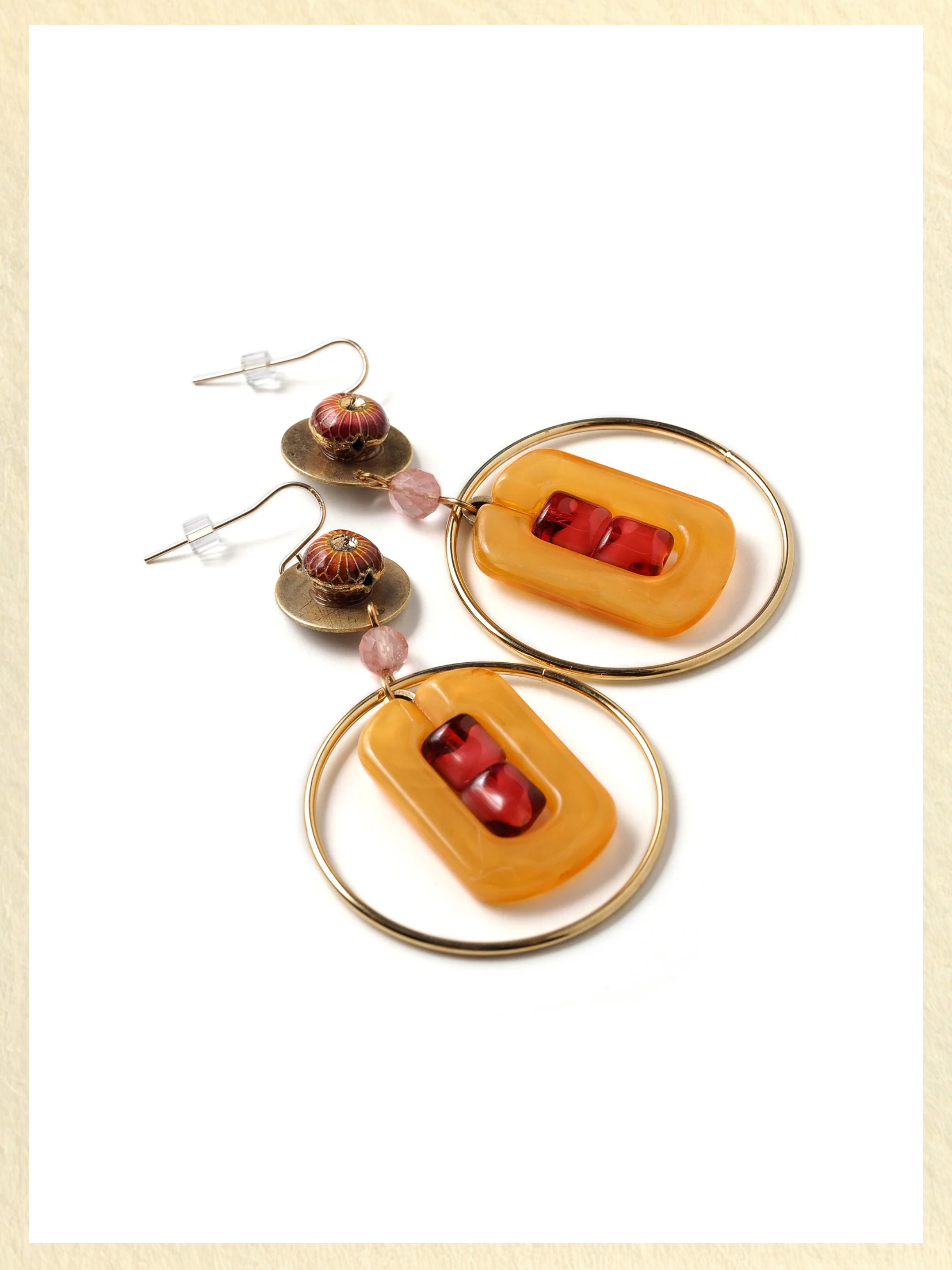 Mid-Century Hoop Earrings