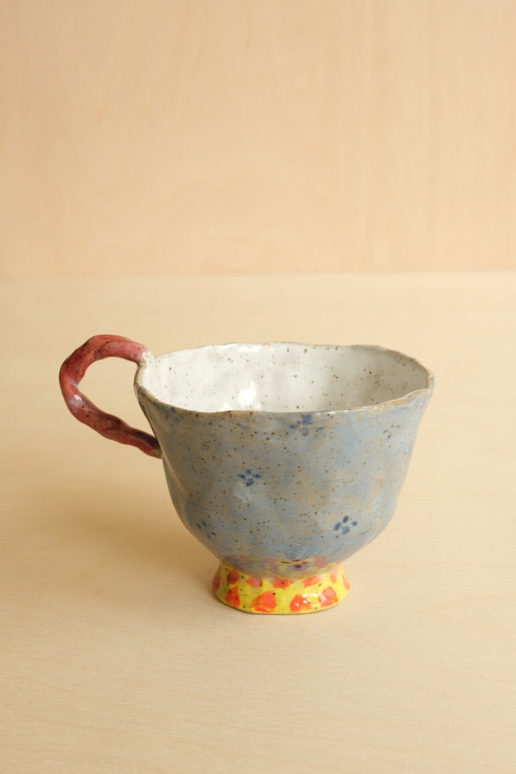 Handbuilt Pottery Tea Cup // Cinnamon French
