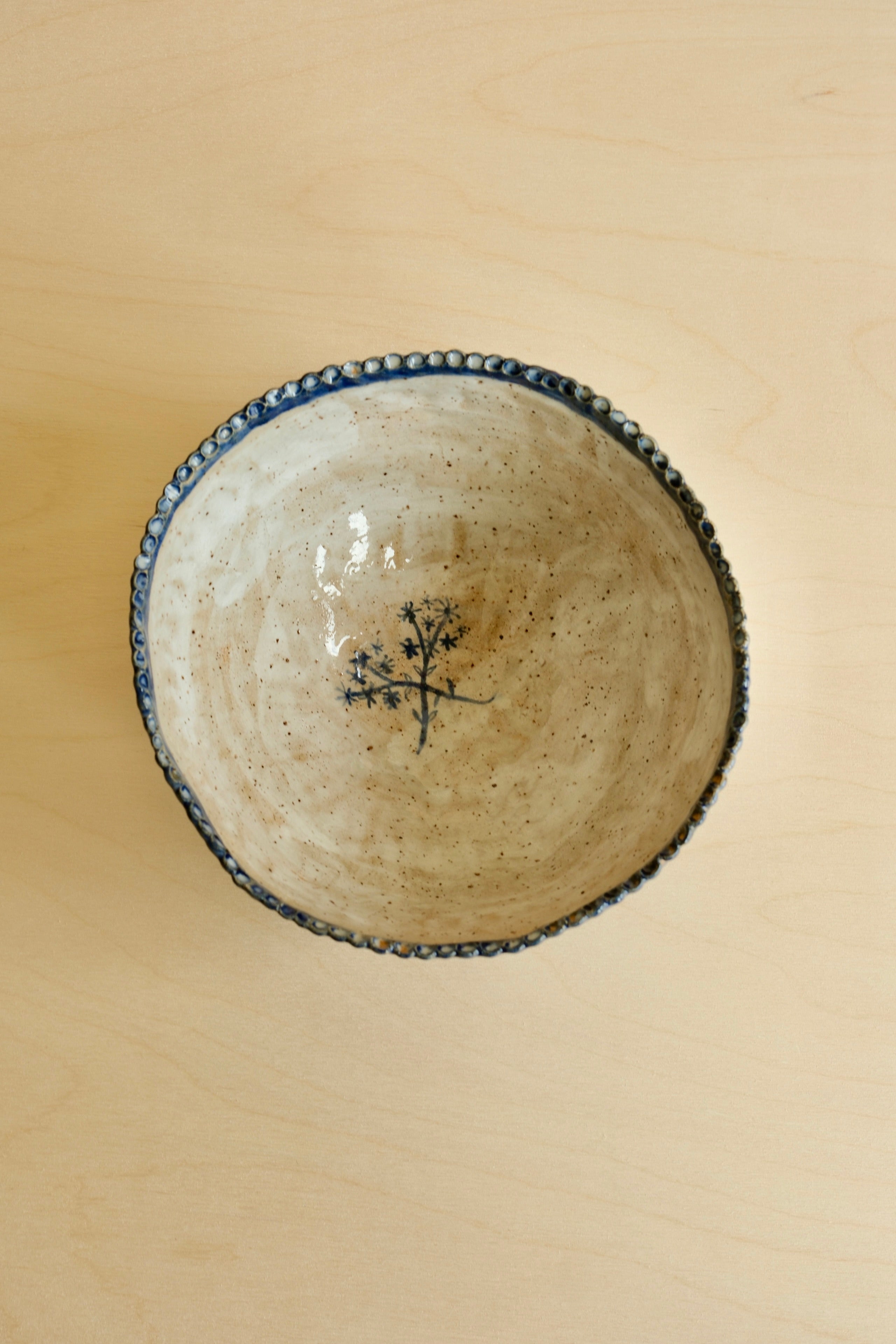 Medium Blue & White Bowl