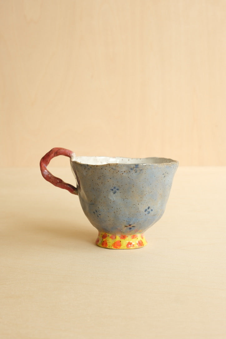 Handbuilt Pottery Tea Cup // Cinnamon French