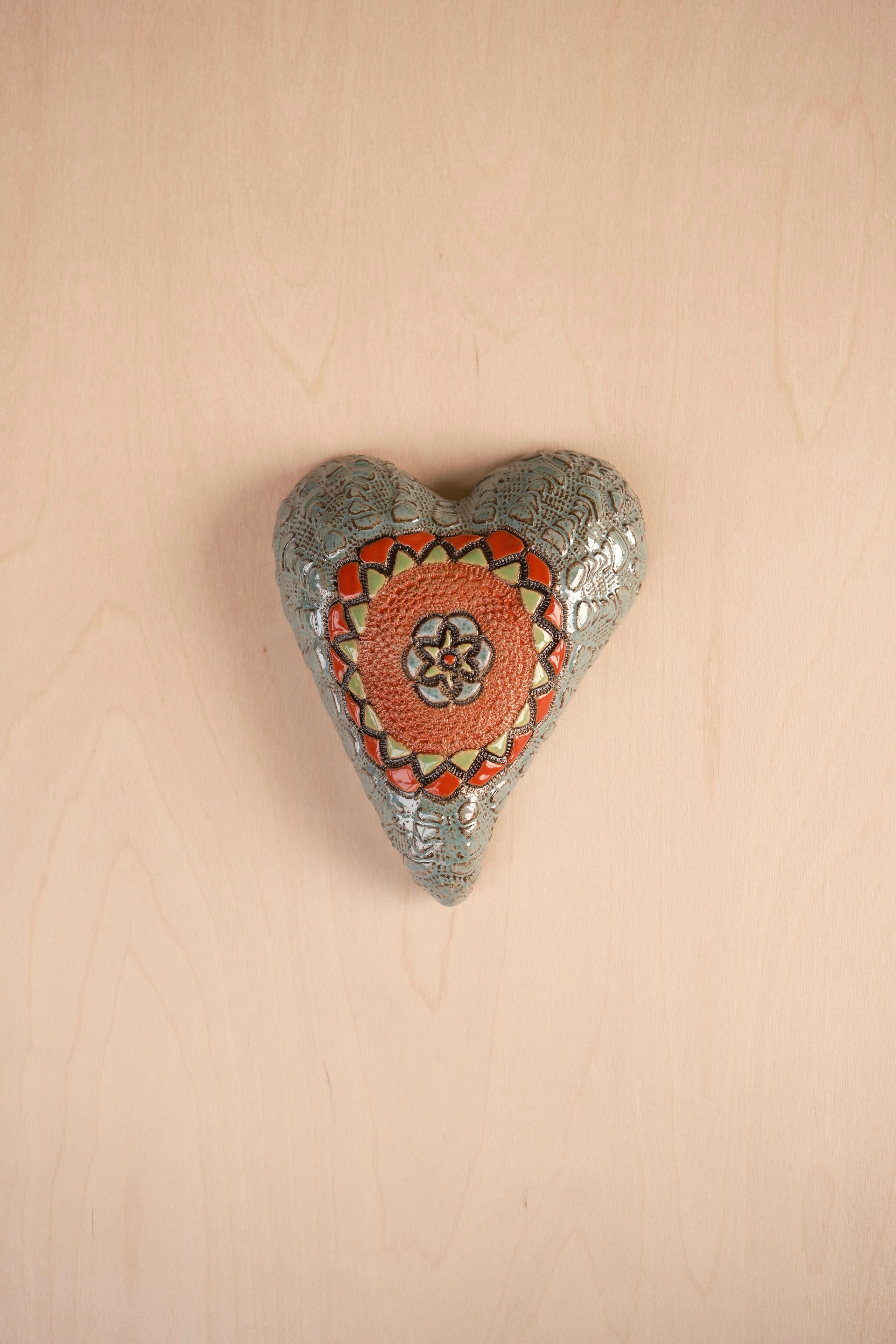 Blue Medallion Heart