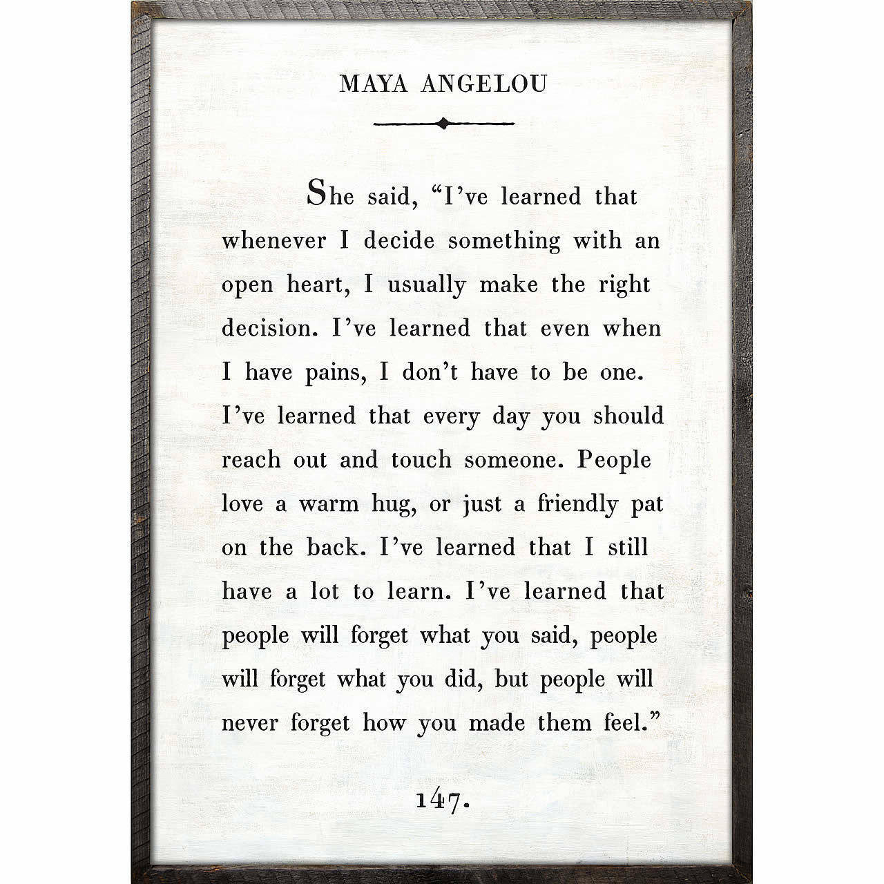 Maya Angelou Framed Art Print