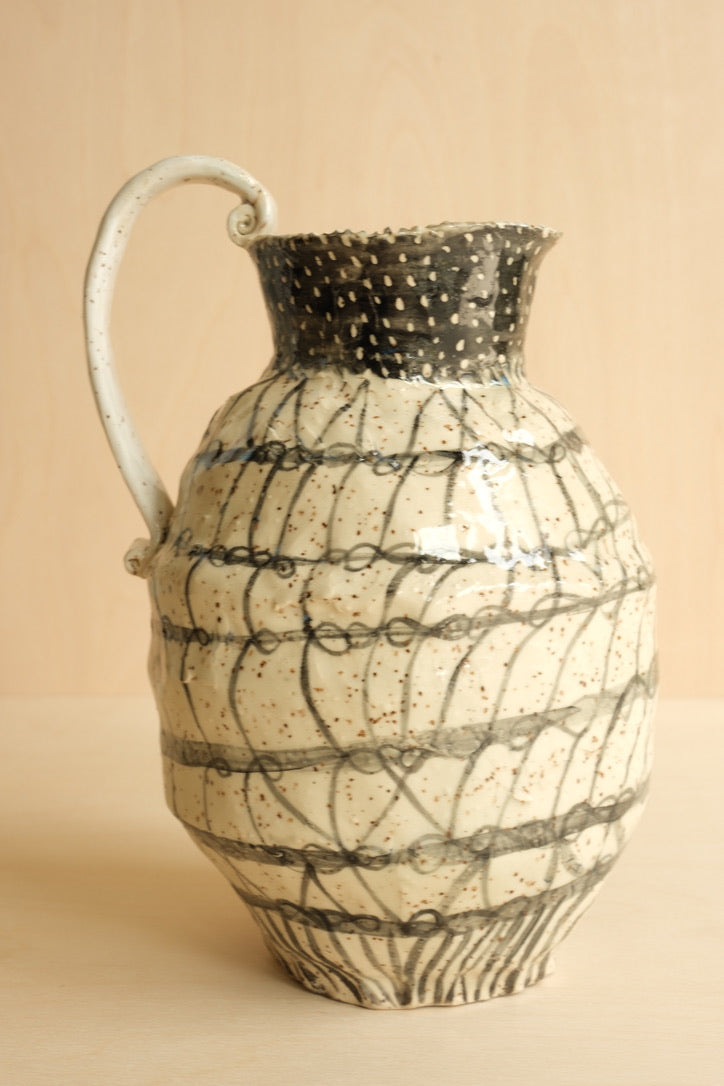 Black & White Bows Pitcher