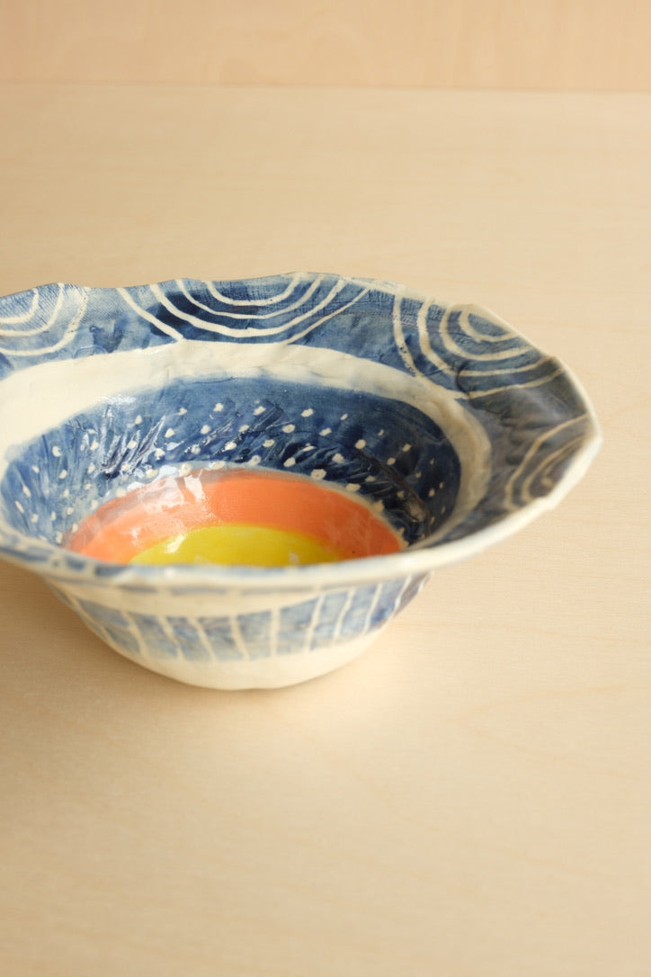 Medium Yellow Center Bowl