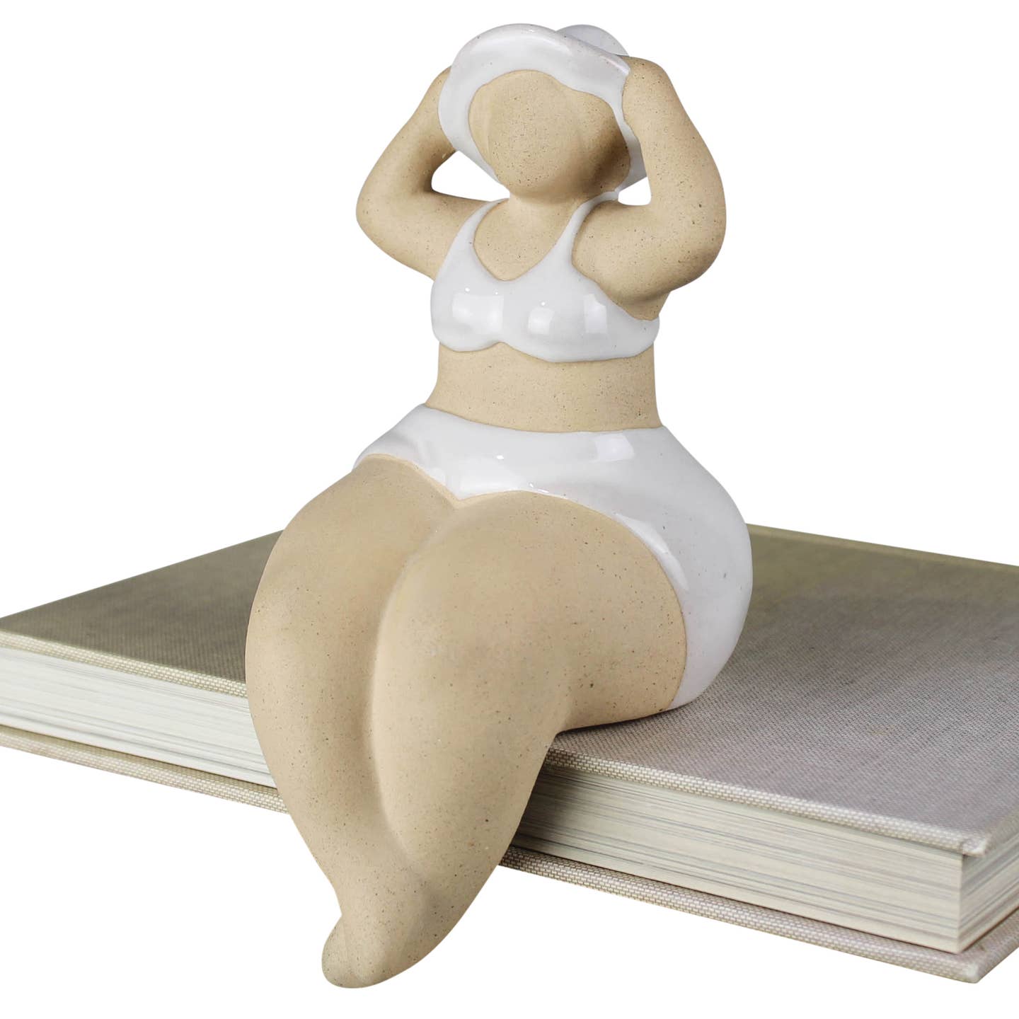 Sunbathing Ceramic Lady // Shelf Sitting