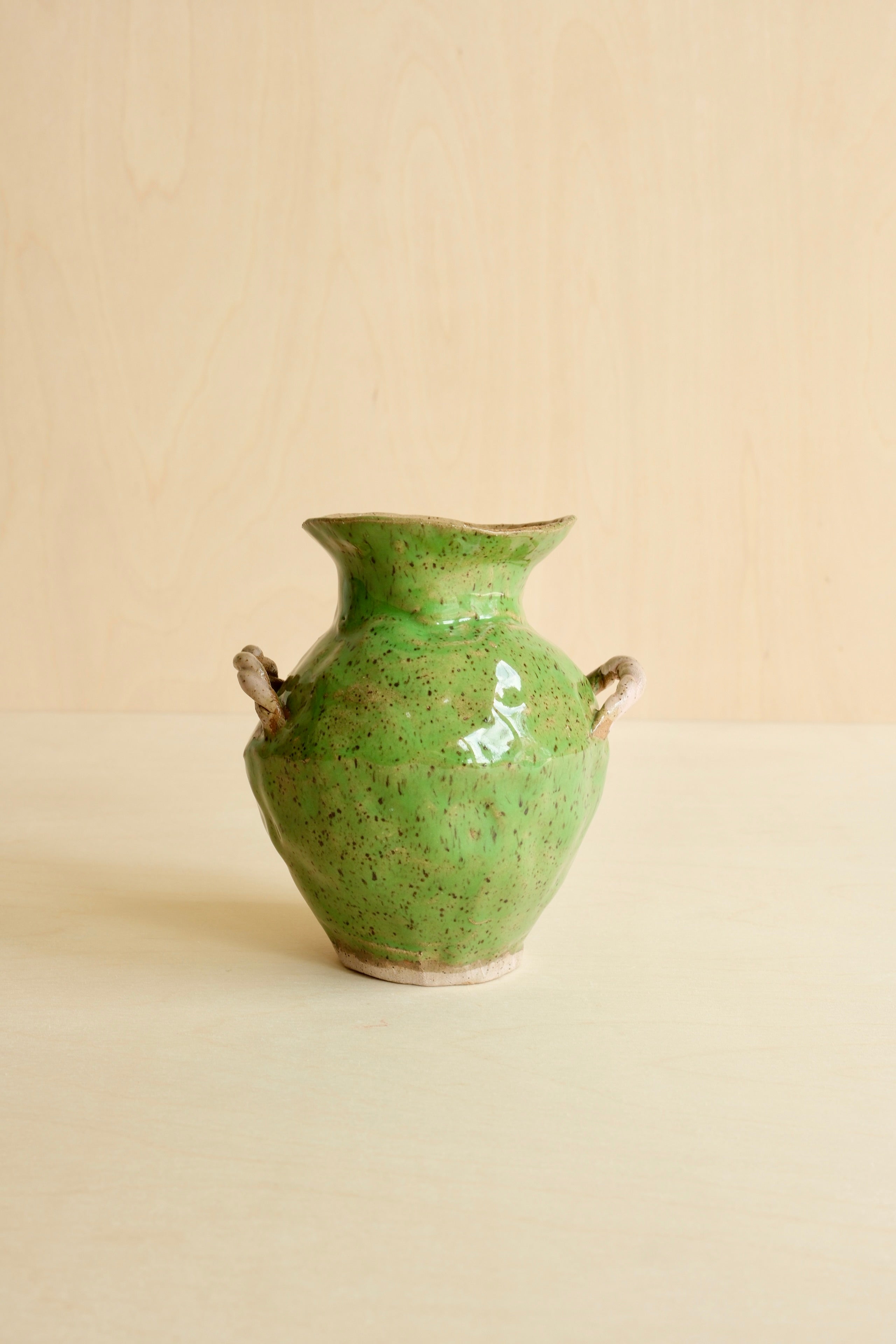 Green Freckles Vase