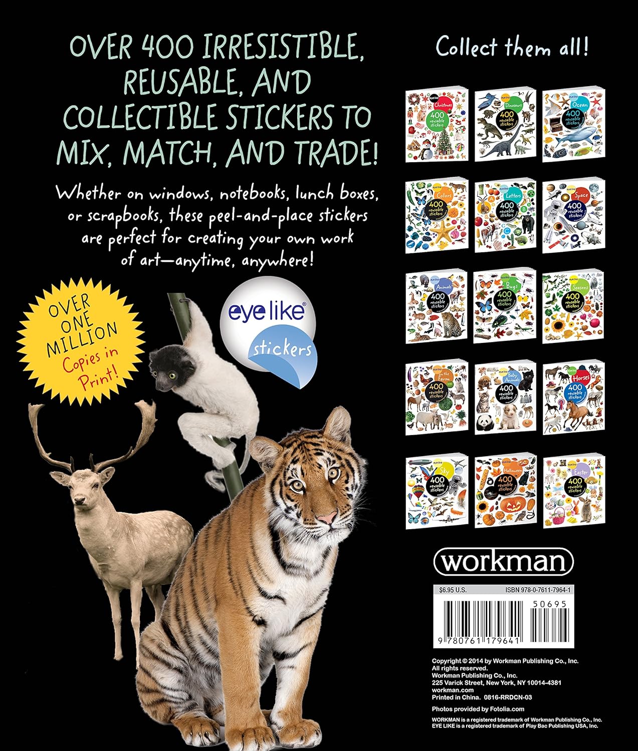 Eyelike Sticker Books // Wild Animals