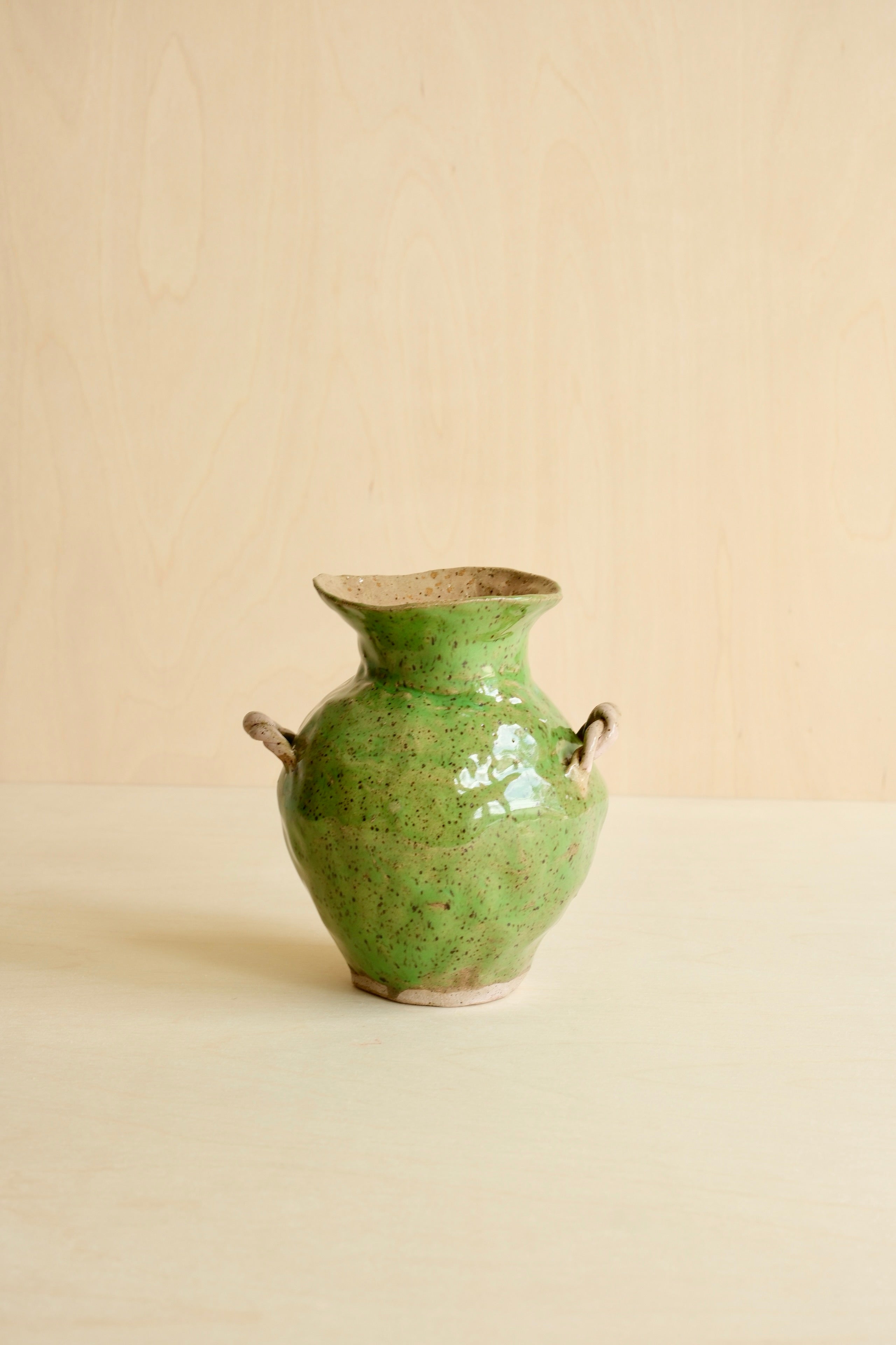 Green Freckles Vase