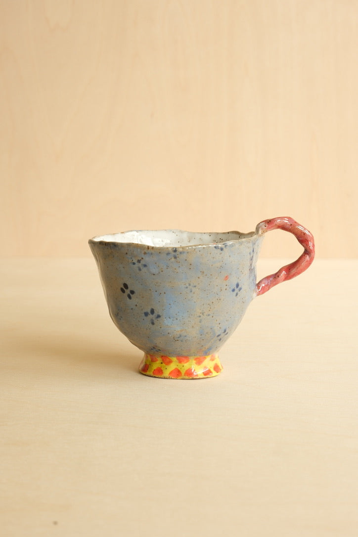 Handbuilt Pottery Tea Cup // Cinnamon French