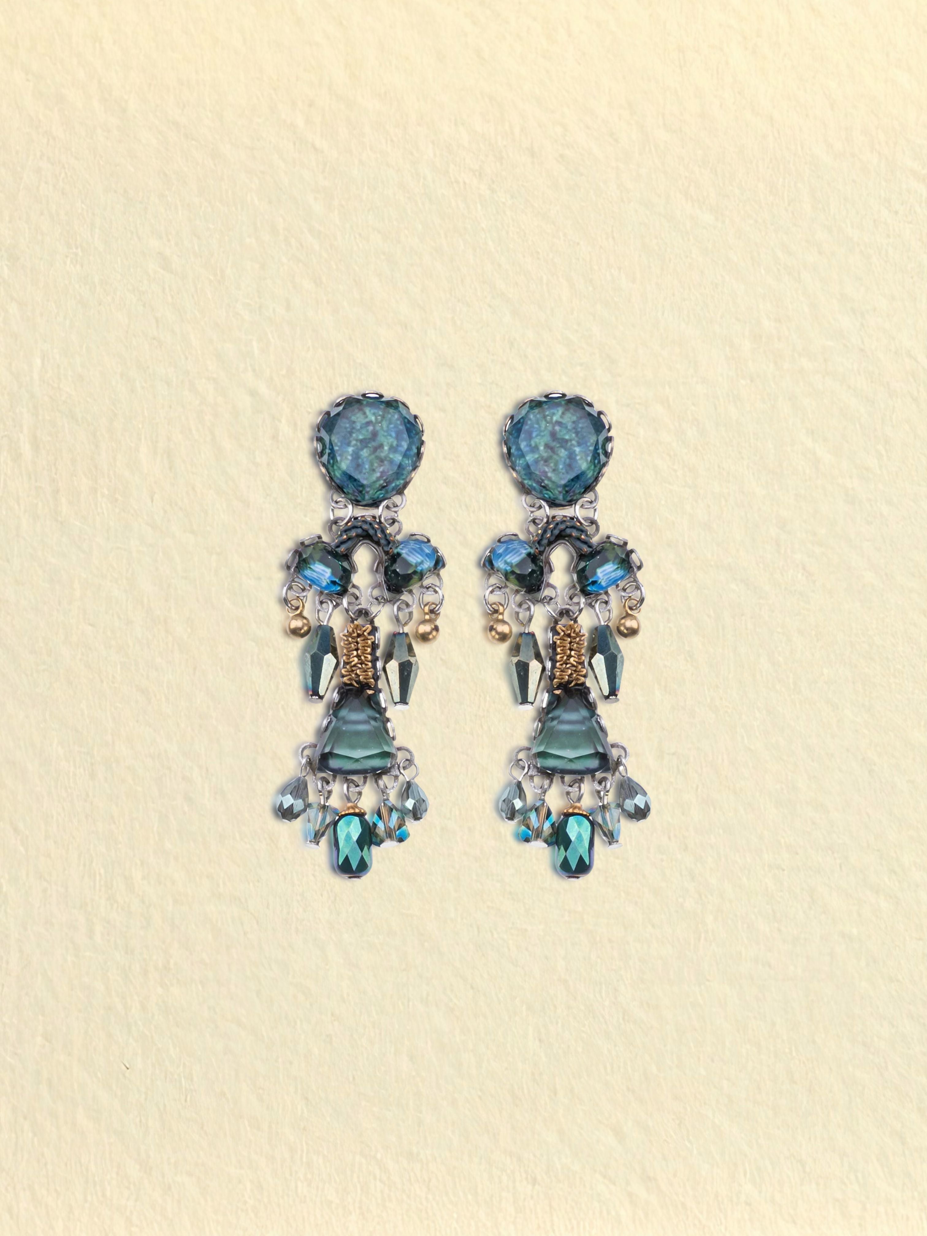 Emerald Reflection Jadiva Earrings