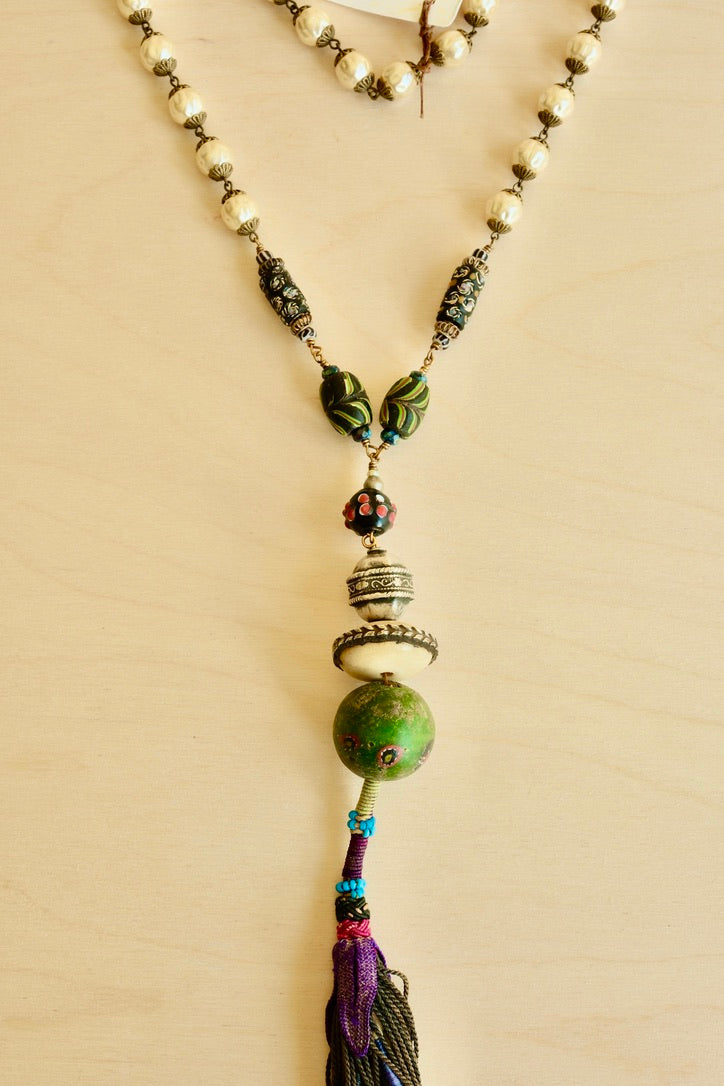 Fabulous Long Tassel Necklace