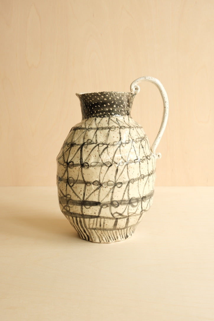 Black & White Bows Pitcher