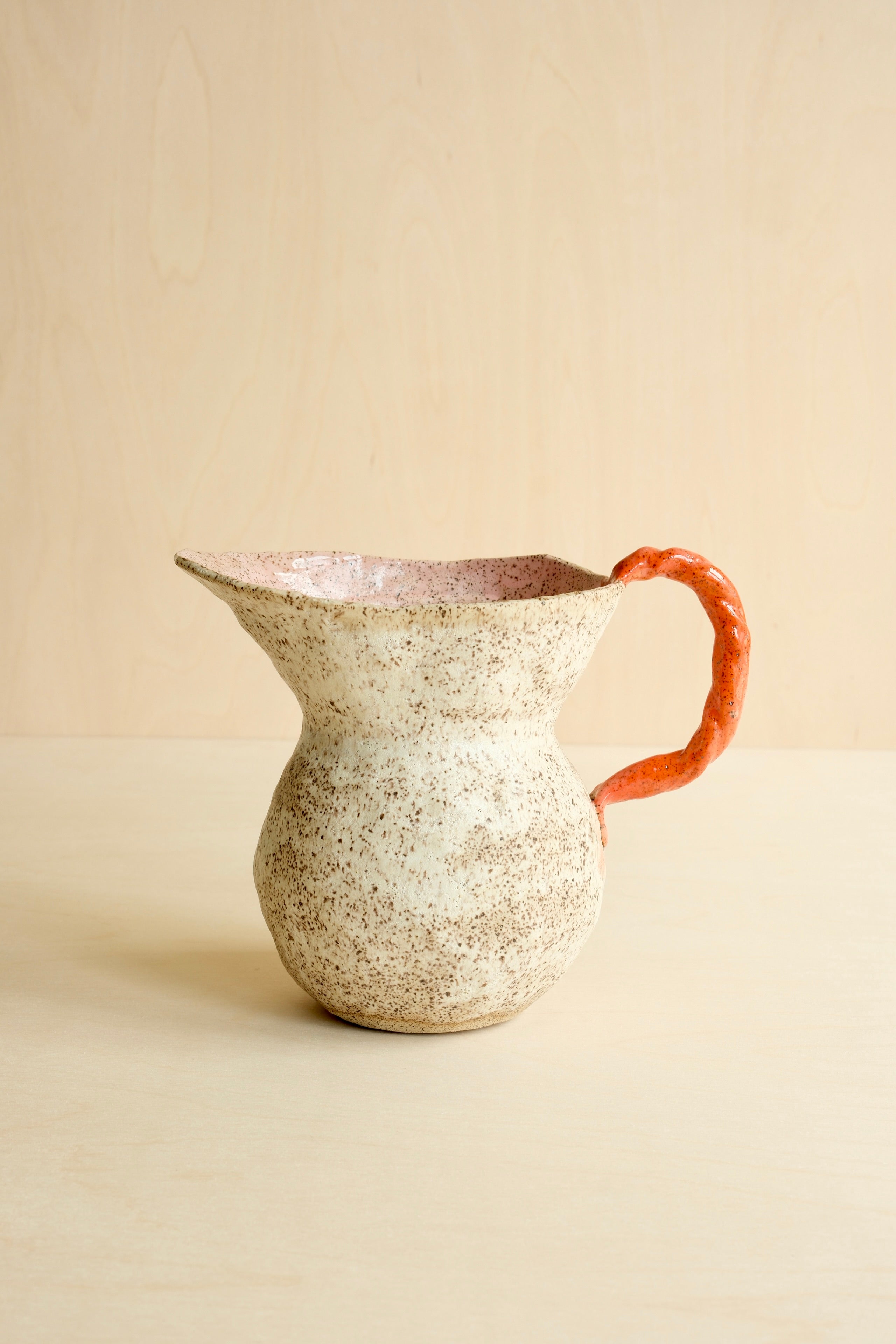 Speckled Orange Pitcher