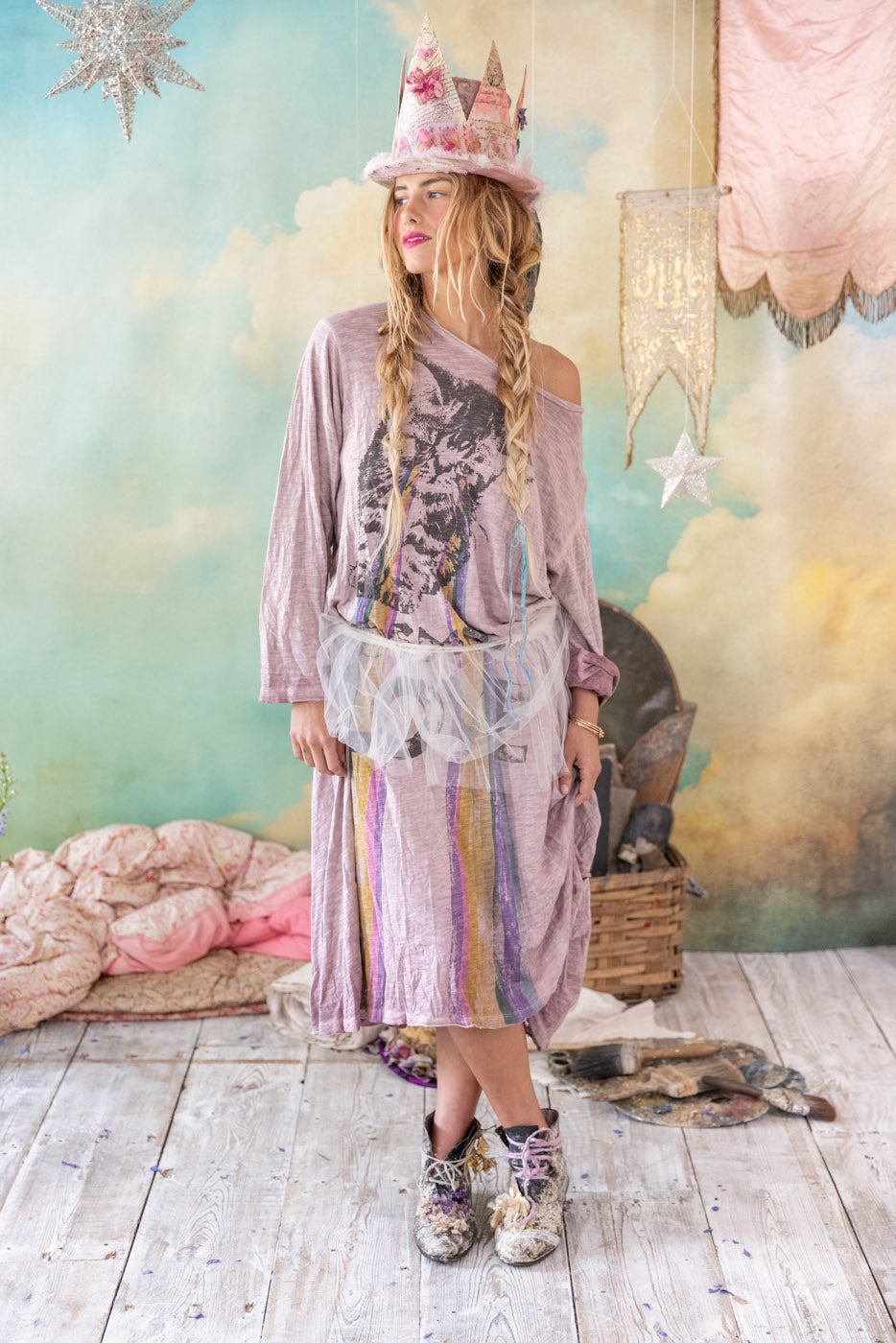 Dress 1326 Sunfaded Azalea Cosmic Love Viggo O/S