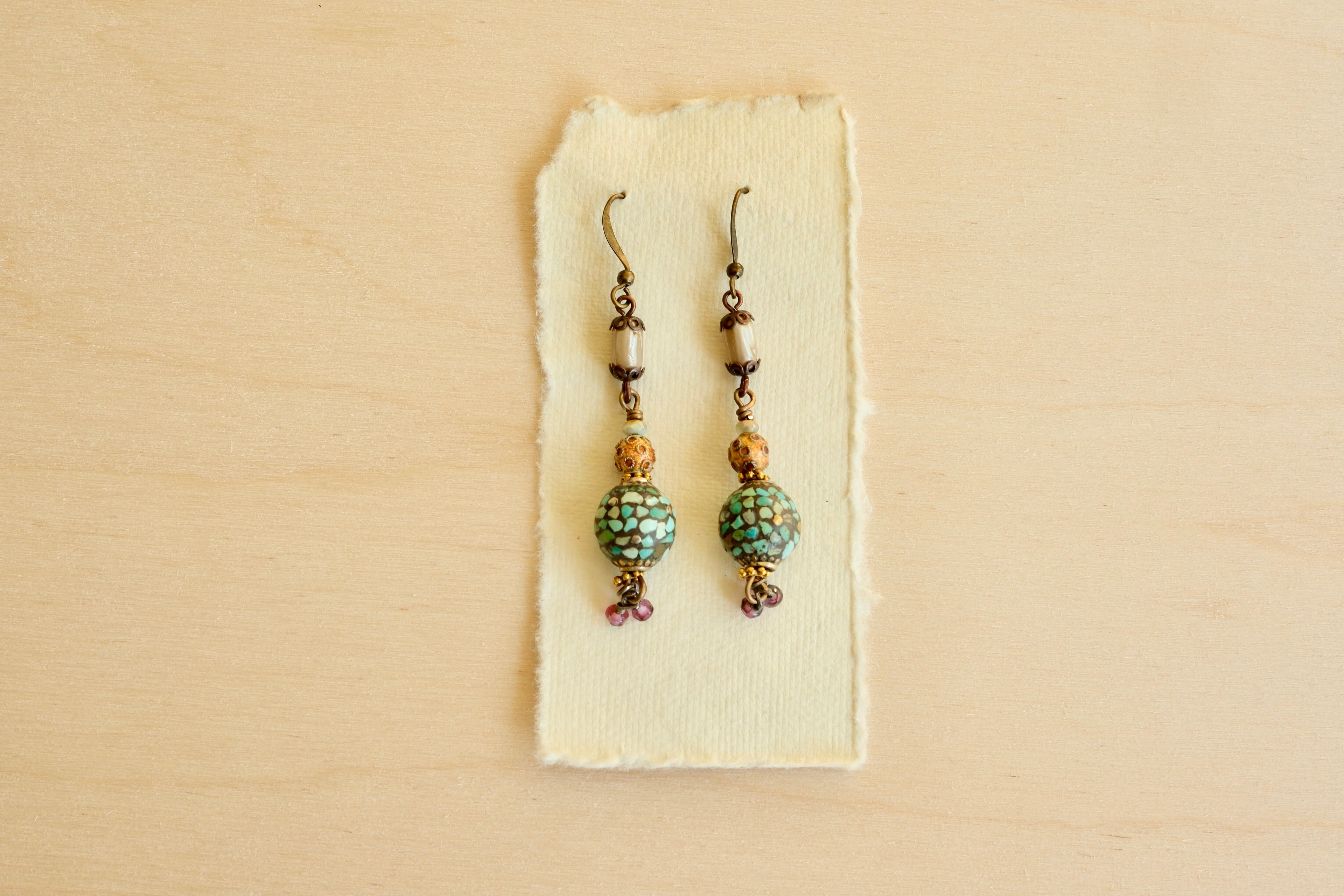 Mosaic Pearl Earring