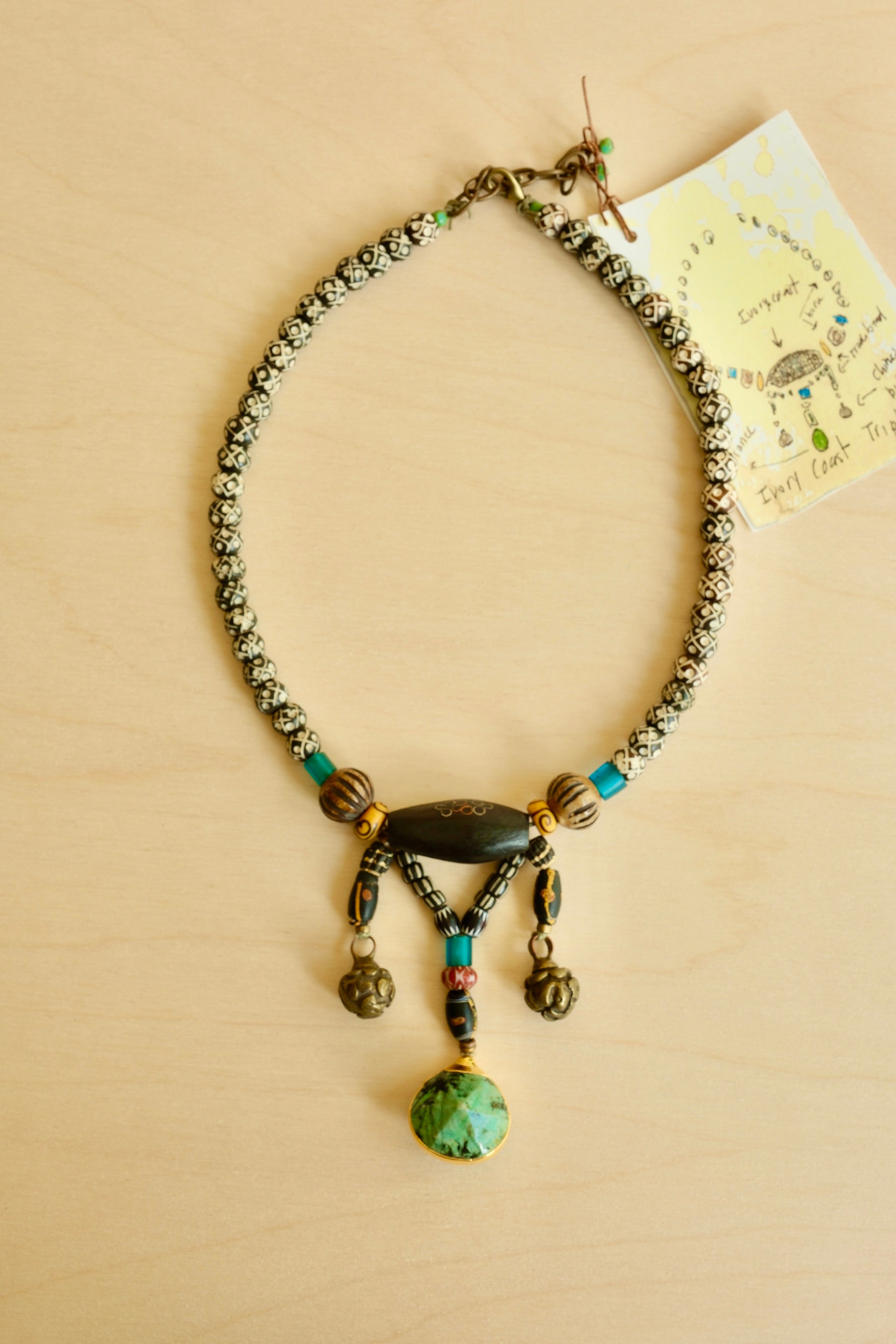 Ivory Coast Triple Necklace