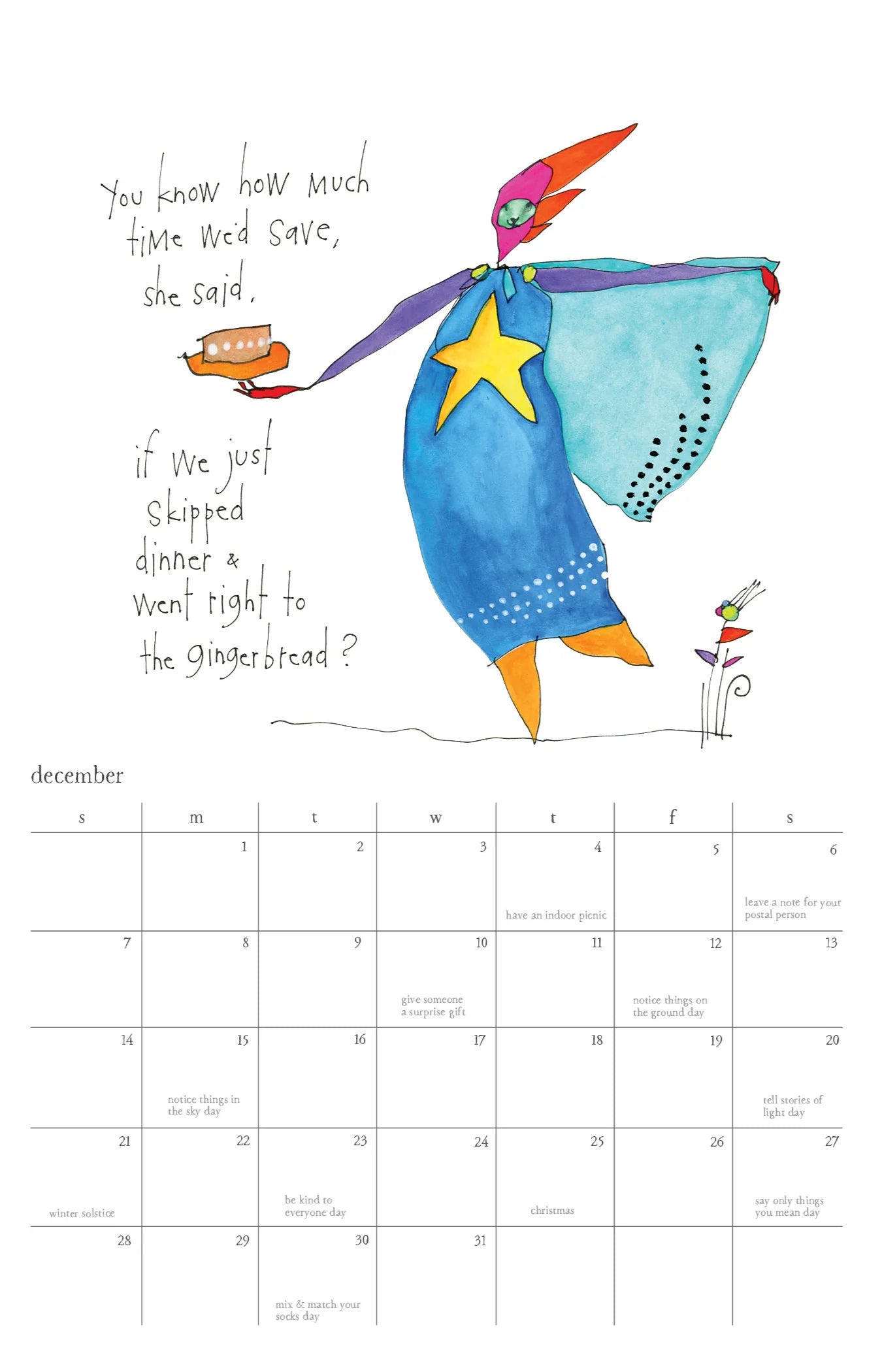 Flying Edna Classic Calendar // 2025