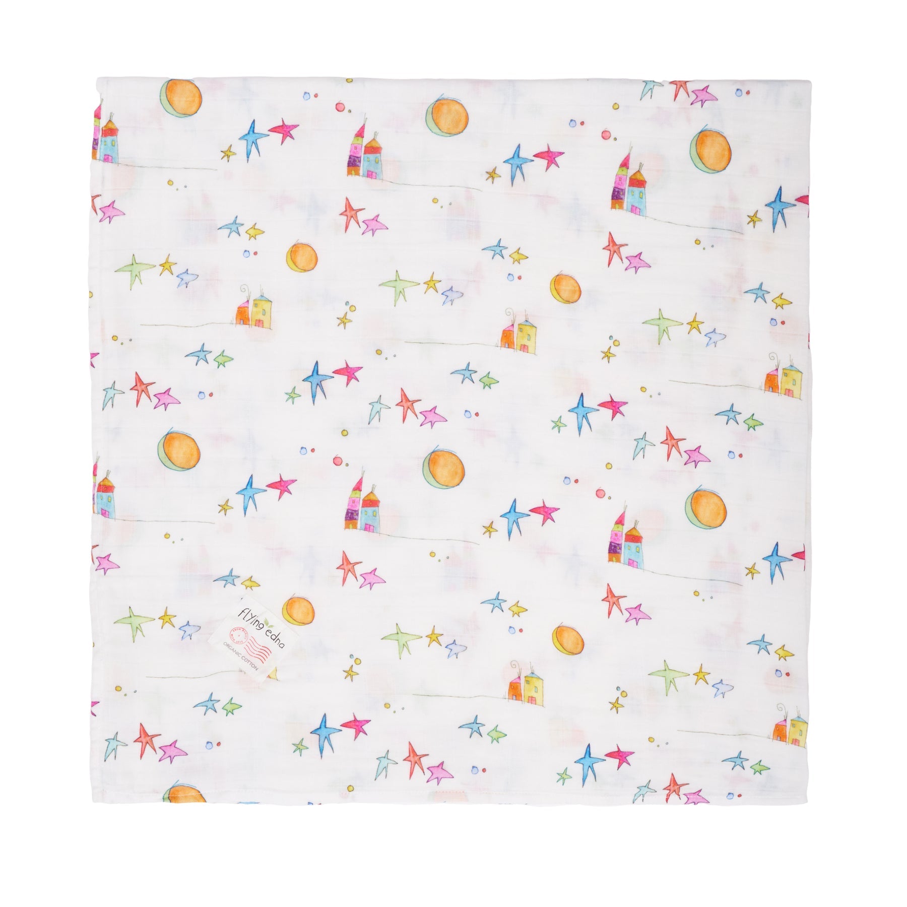 Flying Edna Organic Muslin Baby Shawl