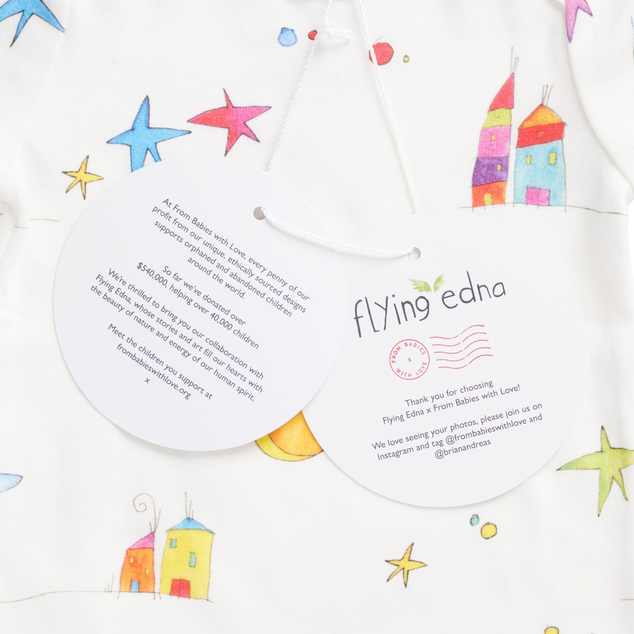 Flying Edna All Over Print Organic Bodysuit