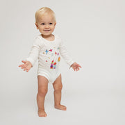 Flying Edna Baby Front Print Organic Bodysuit
