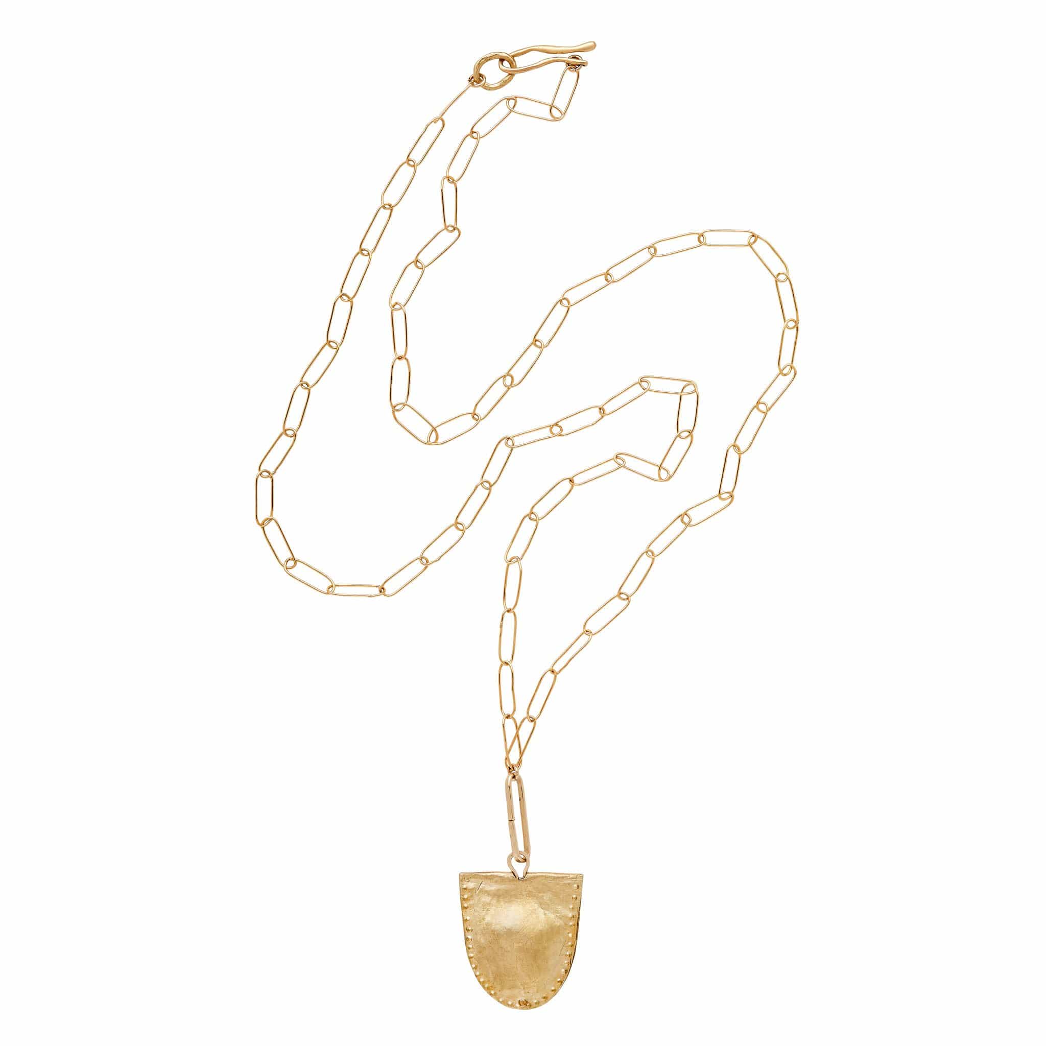 Mevia Bronze Pendant Necklace