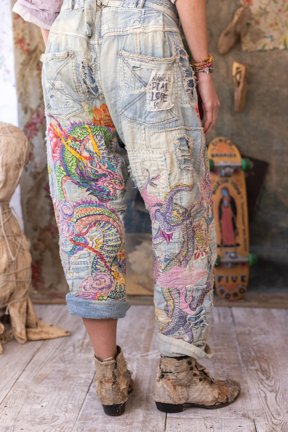 Pants 738 Faded Indigo Sea Dragon Miner Denim O/S