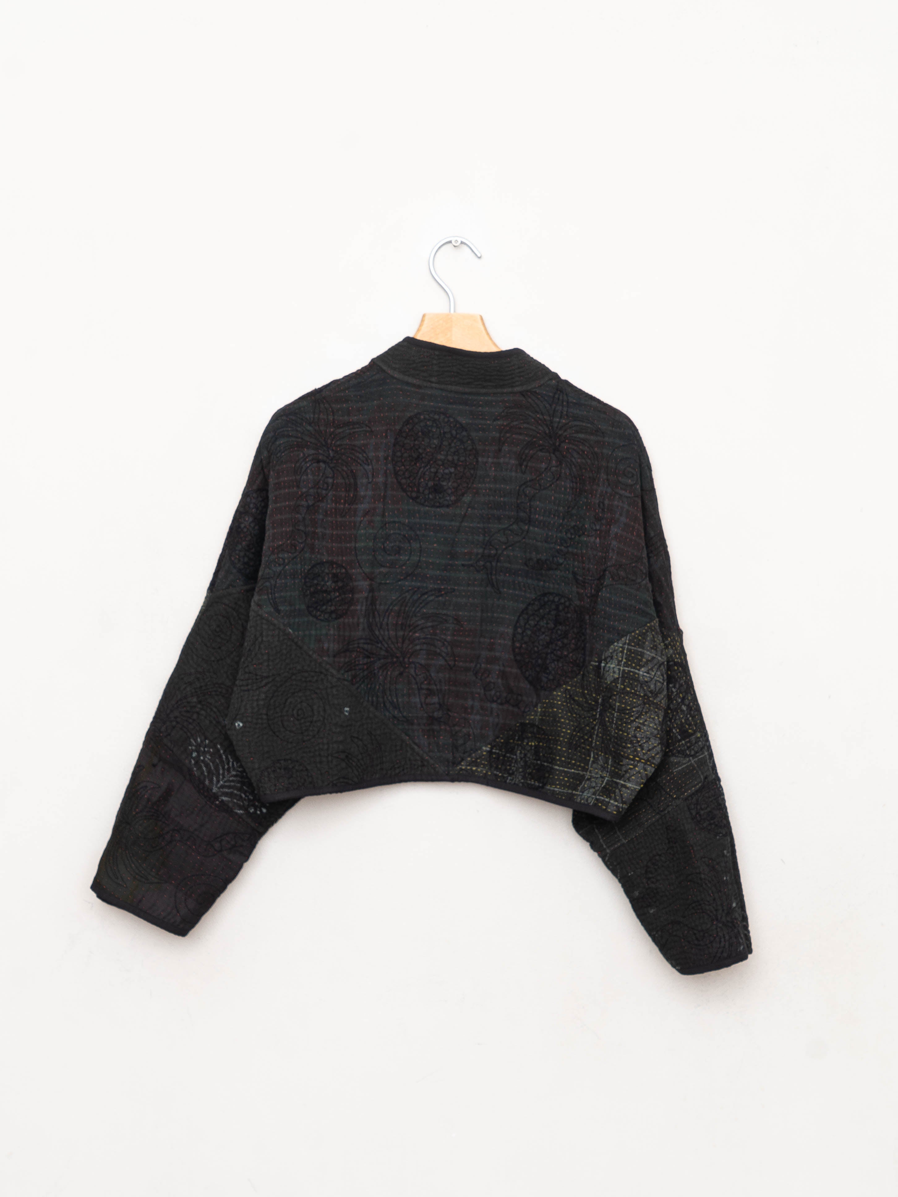 The Kaira Cropped Suzani Embroidered Jacket