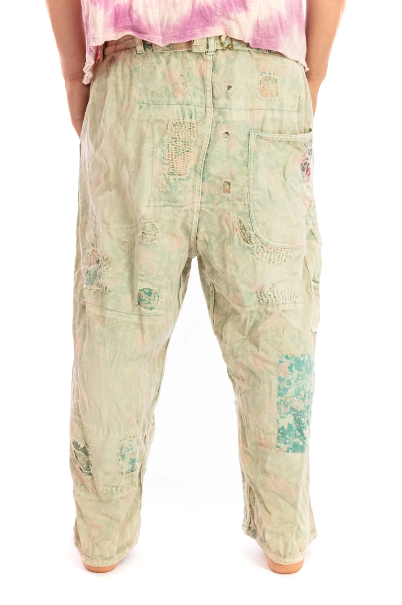 Pants 346 Sea Flower Audie Overalls Trousers O/S
