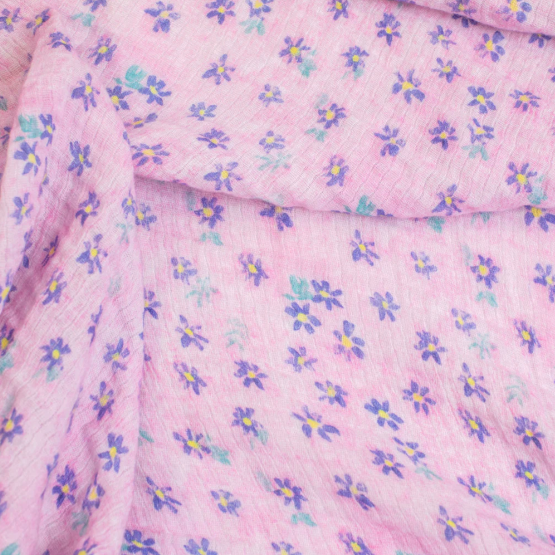 Pink Floral Swaddle Blanket