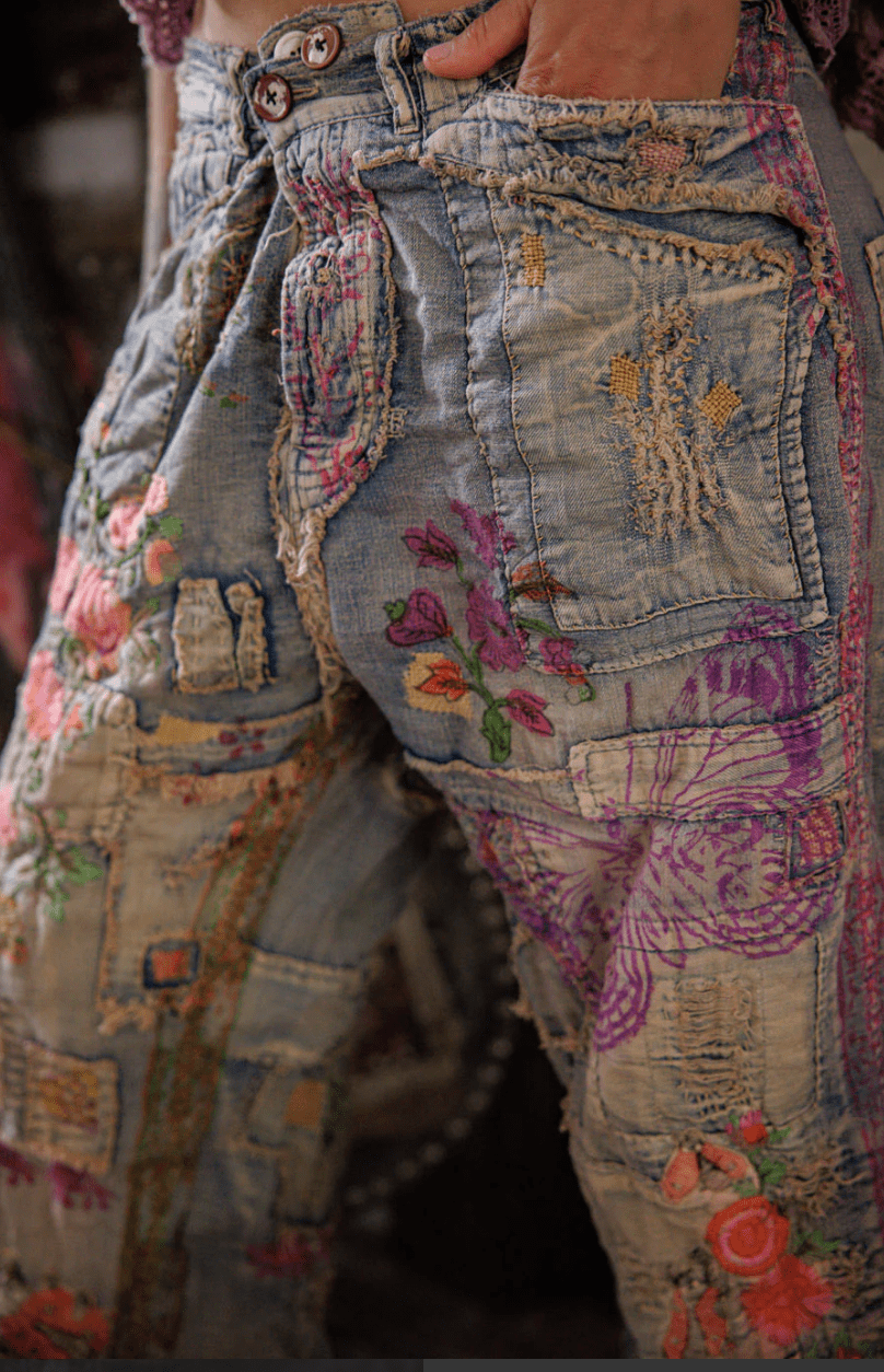Pants 864 Washed Indigo Ladybug Musette Denims OS