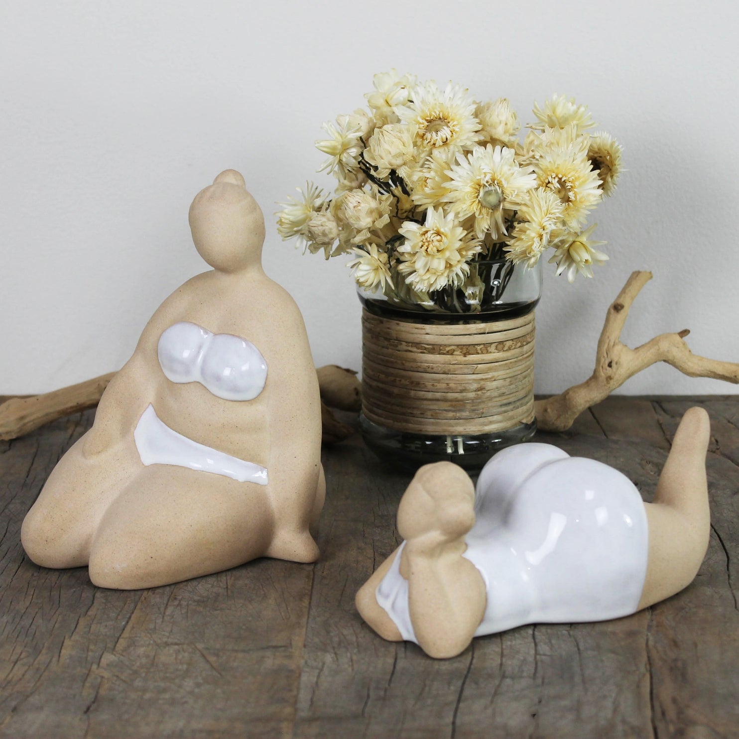 Sunbathing Ceramic Lady // Sitting