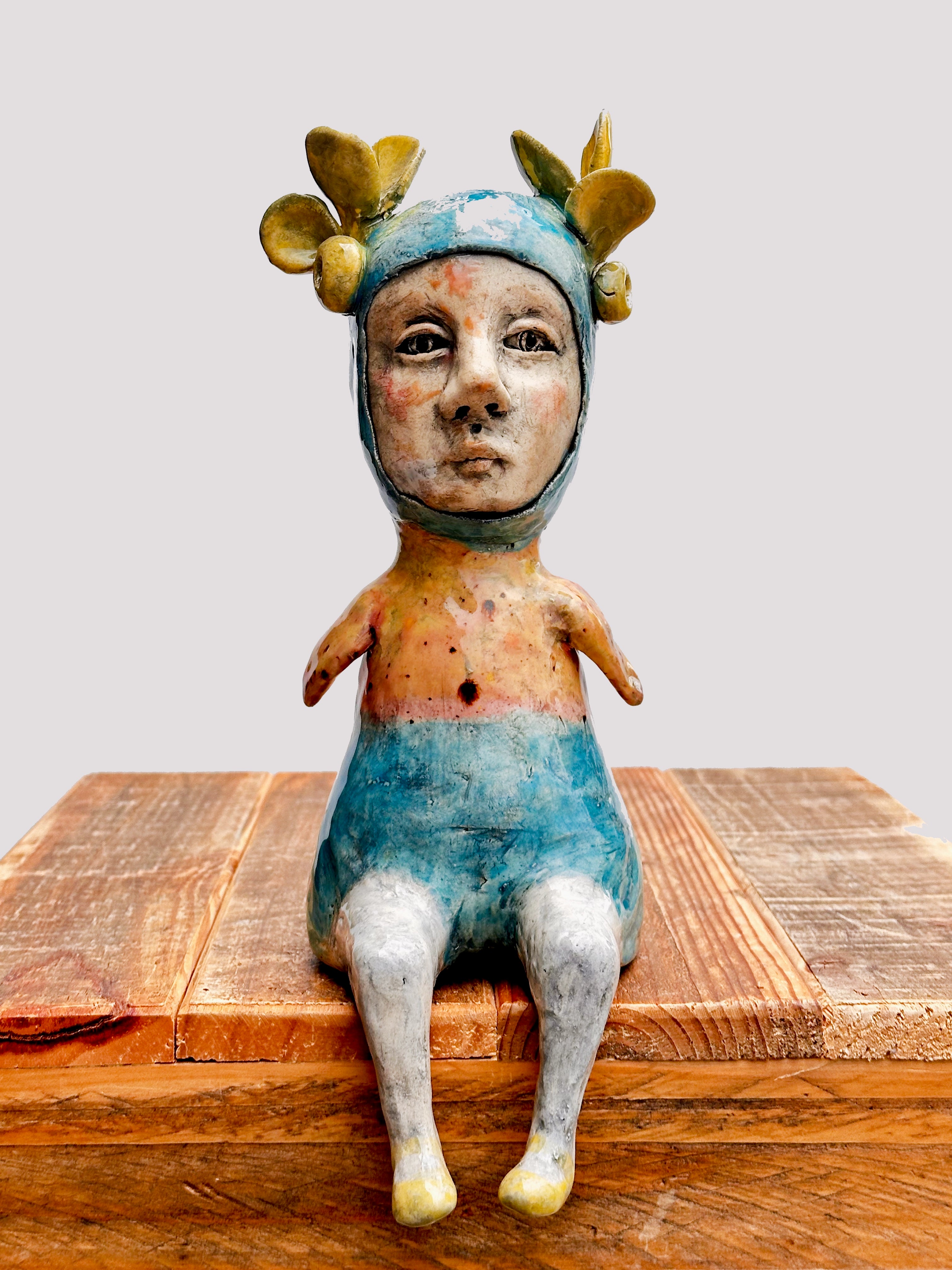 'Chickadee' Sitting Figure