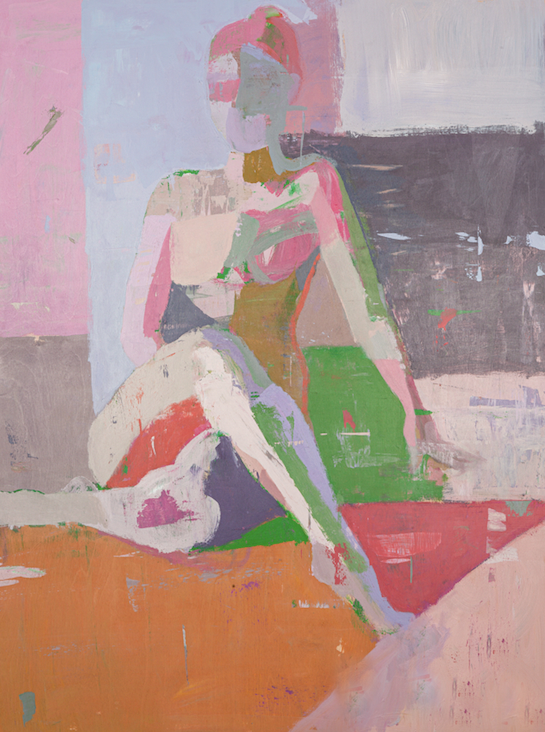 Criss Cross in Rose / 11" x 14"