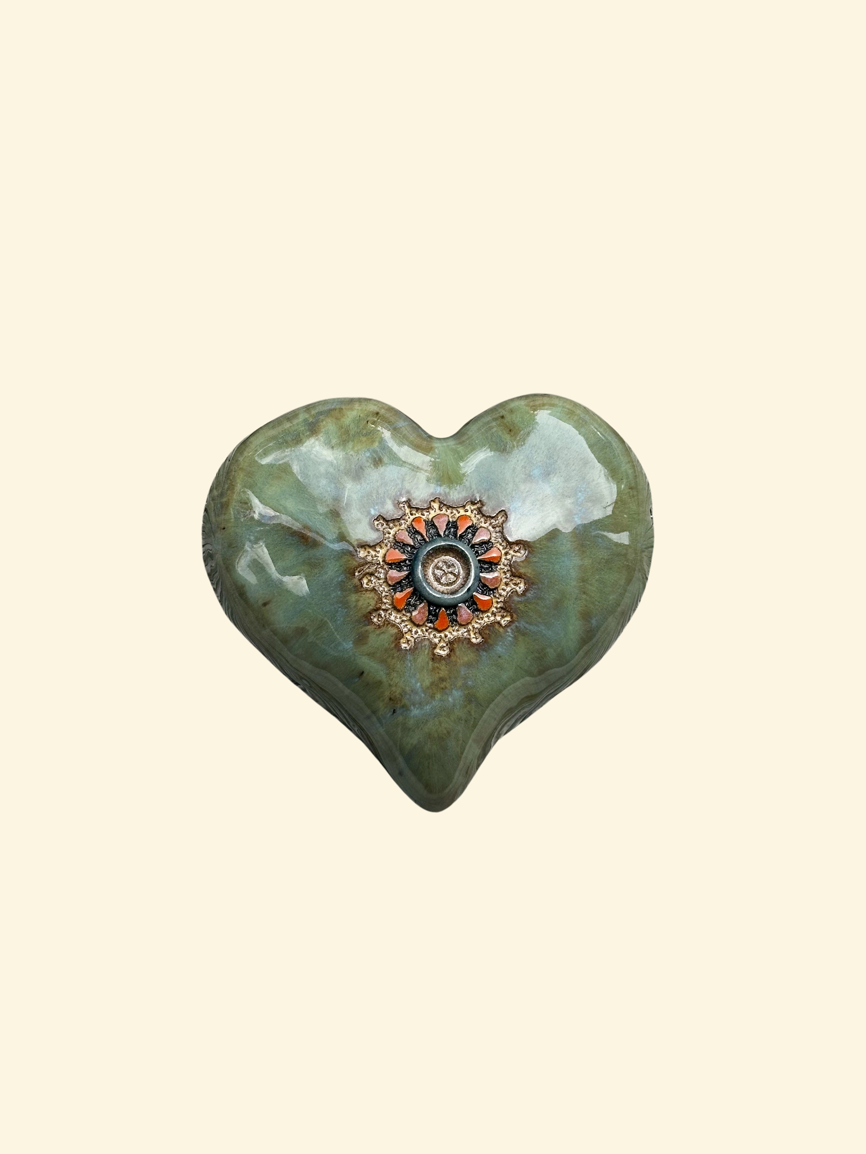 Dot Smokey Emeraude Heart